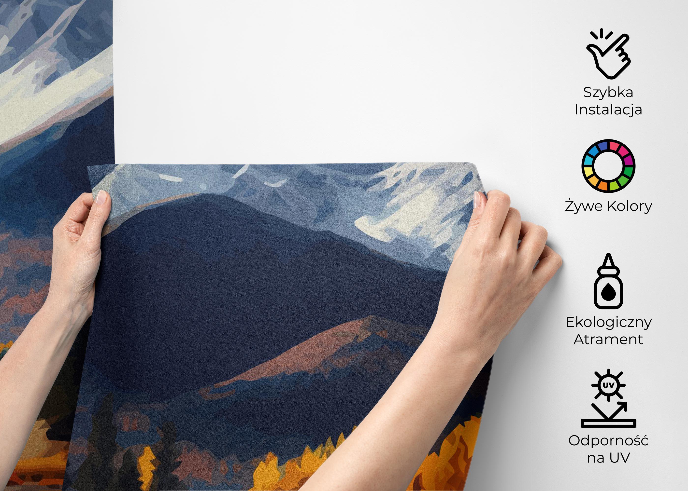 Fototapeta Mountain Autumn Tree mockup 2