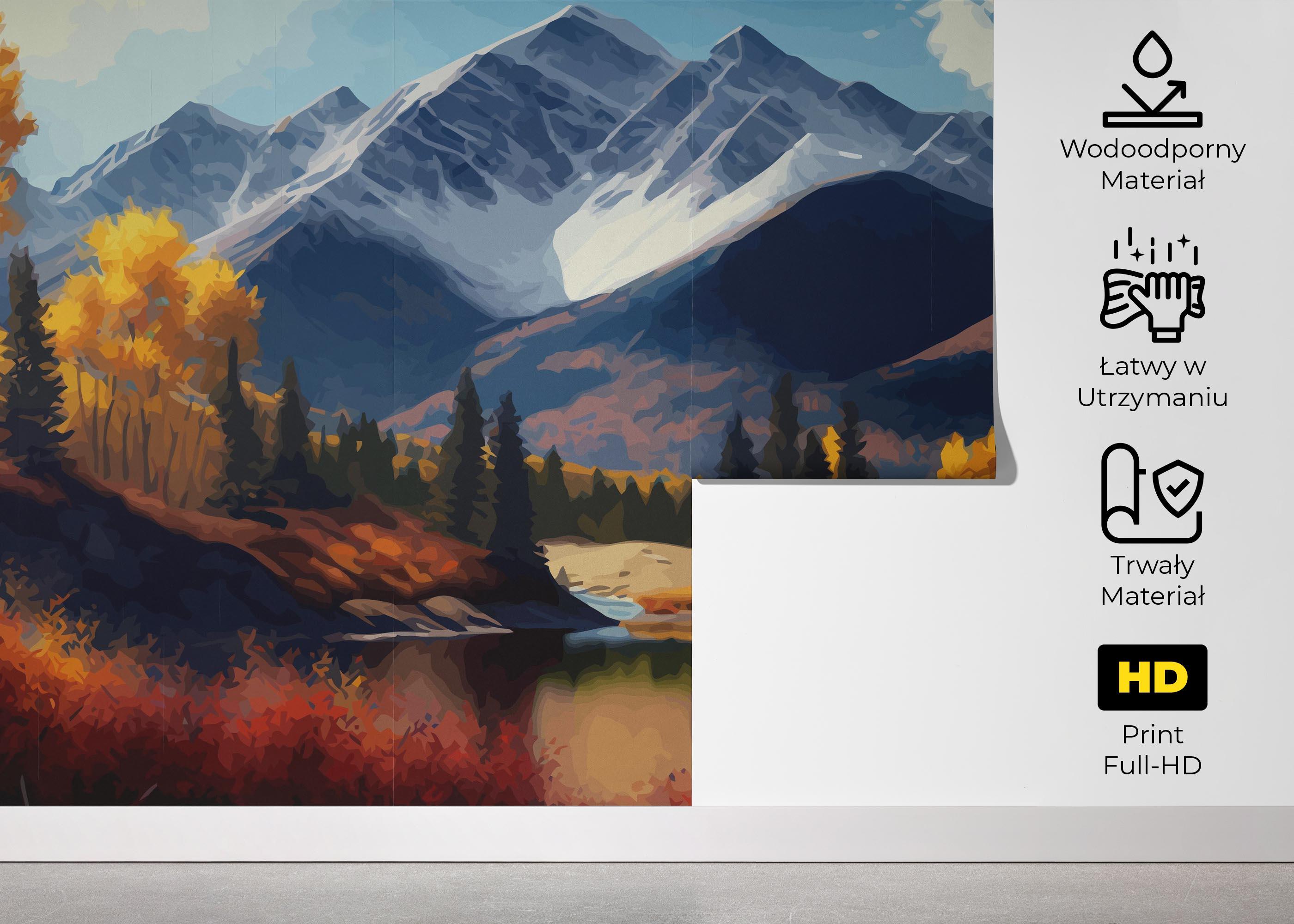 Fototapeta Mountain Autumn Tree mockup 5