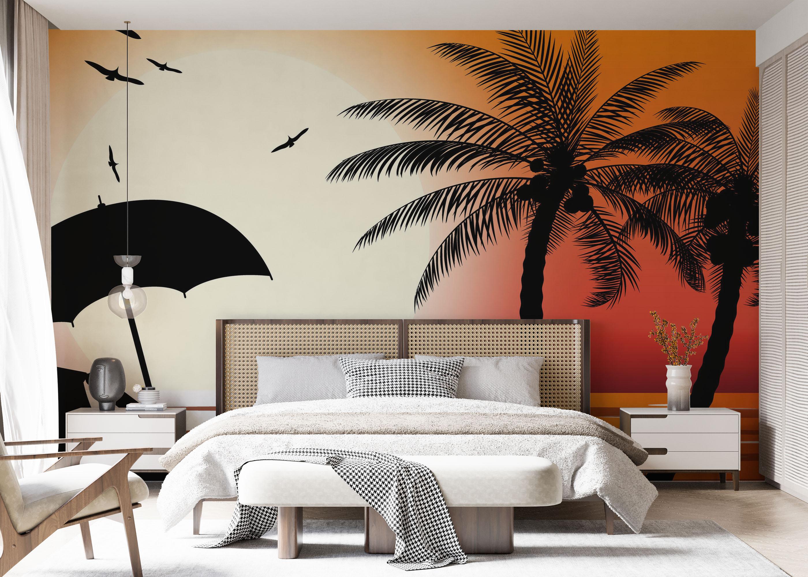 Fototapeta Beach Chair Sunset mockup 7