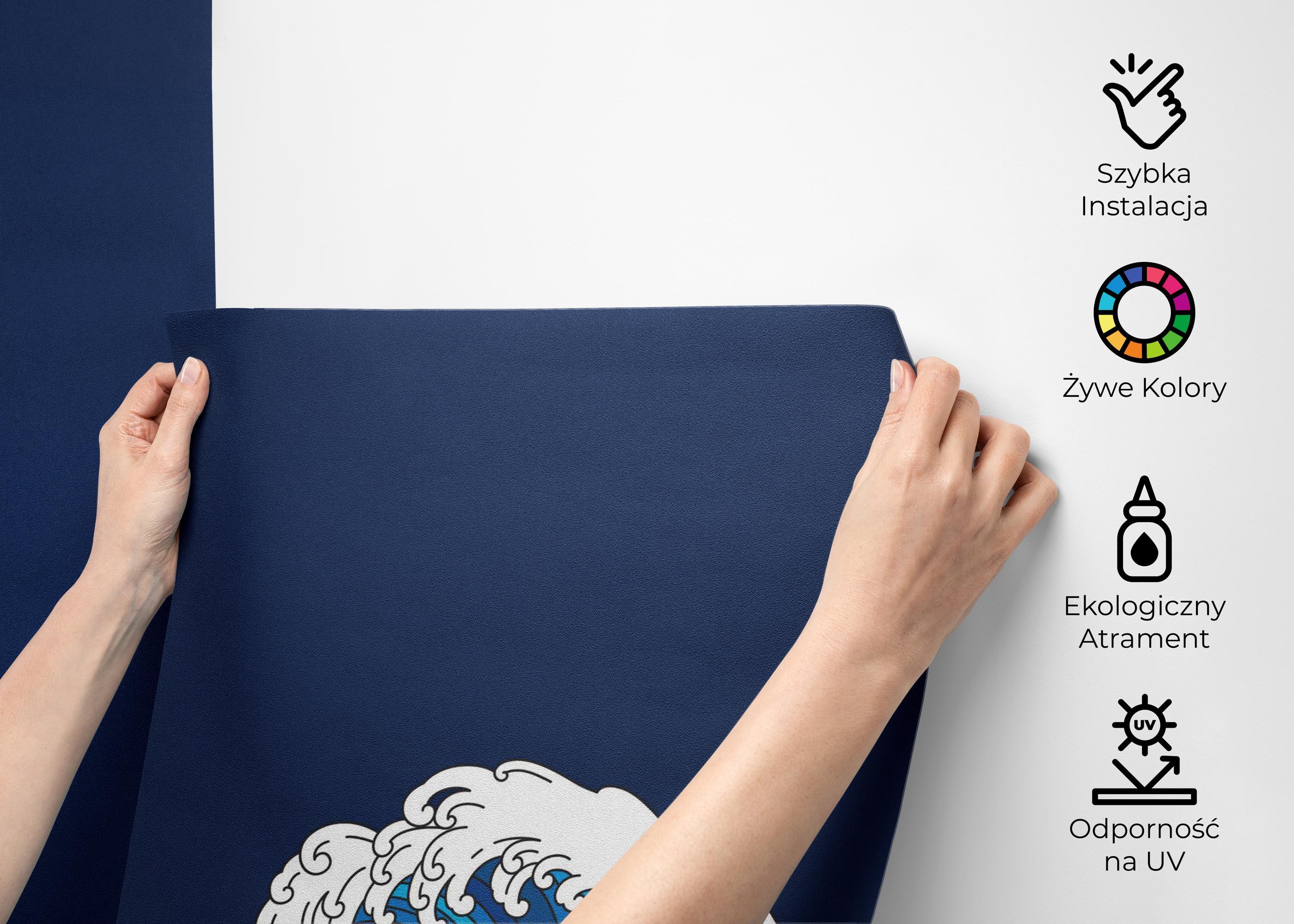 Fototapeta Asian Style Wave mockup 2