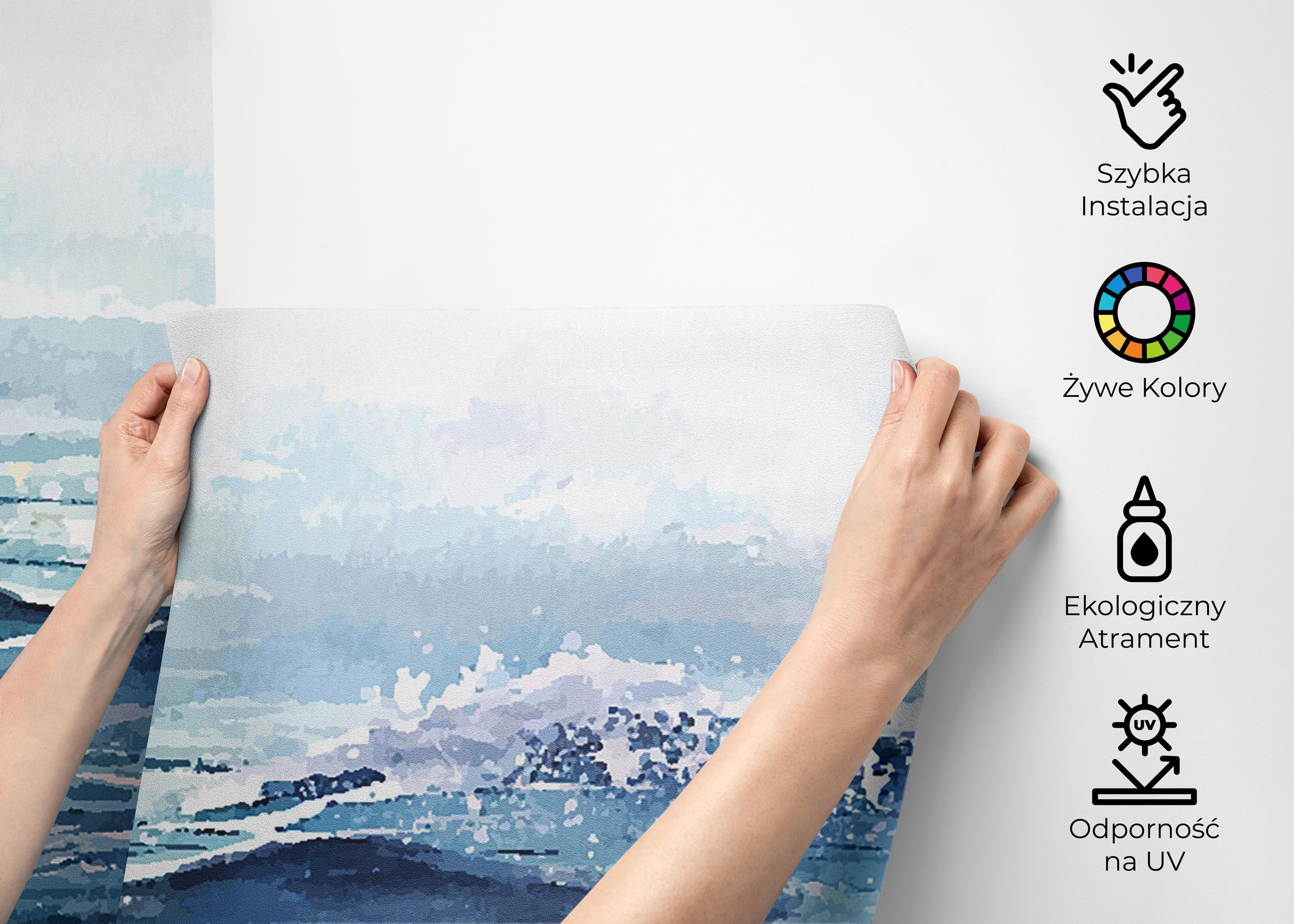 Fototapeta Ocean Rock Wave mockup 2