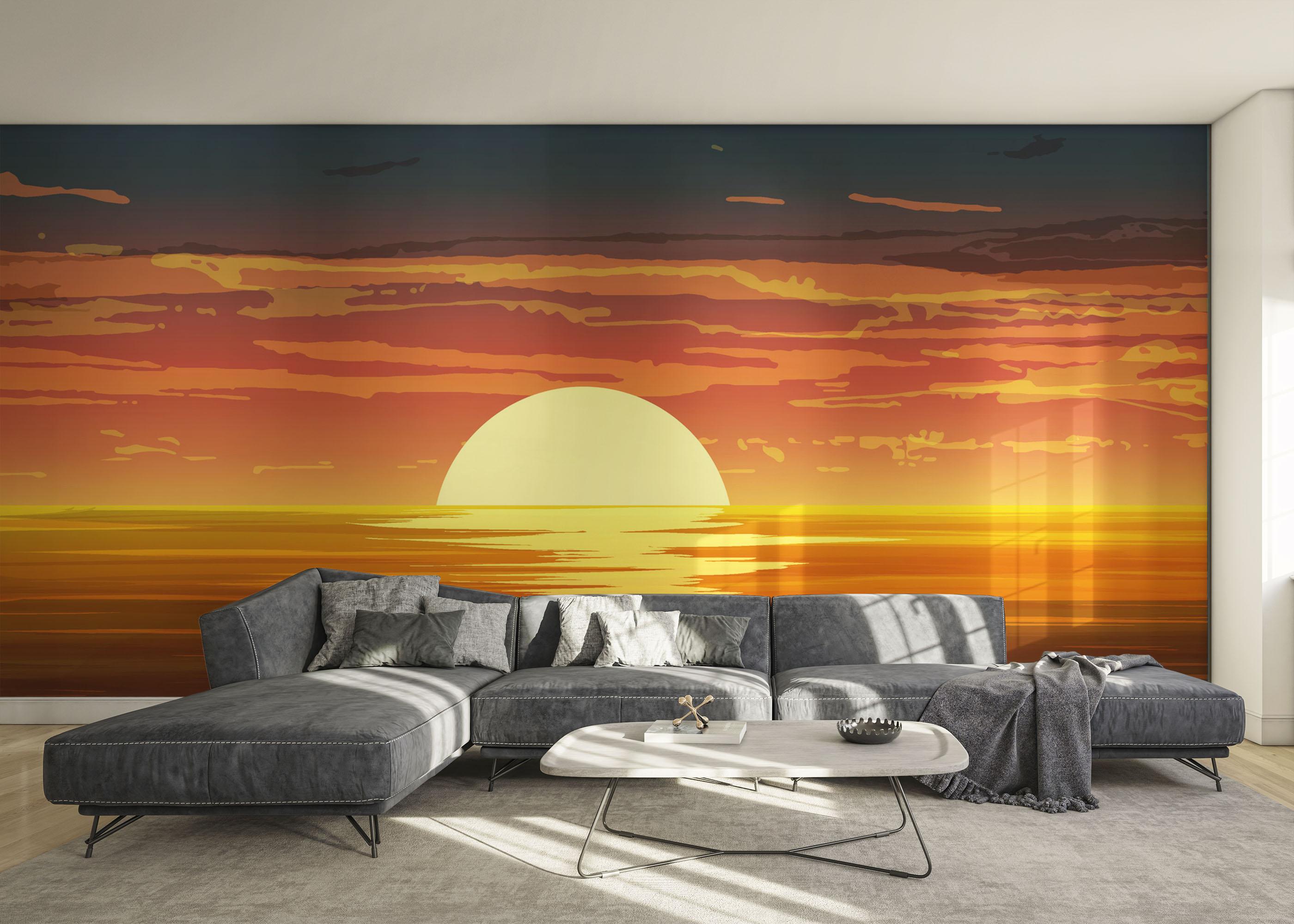 Fototapeta Sunset Color Mix mockup 0