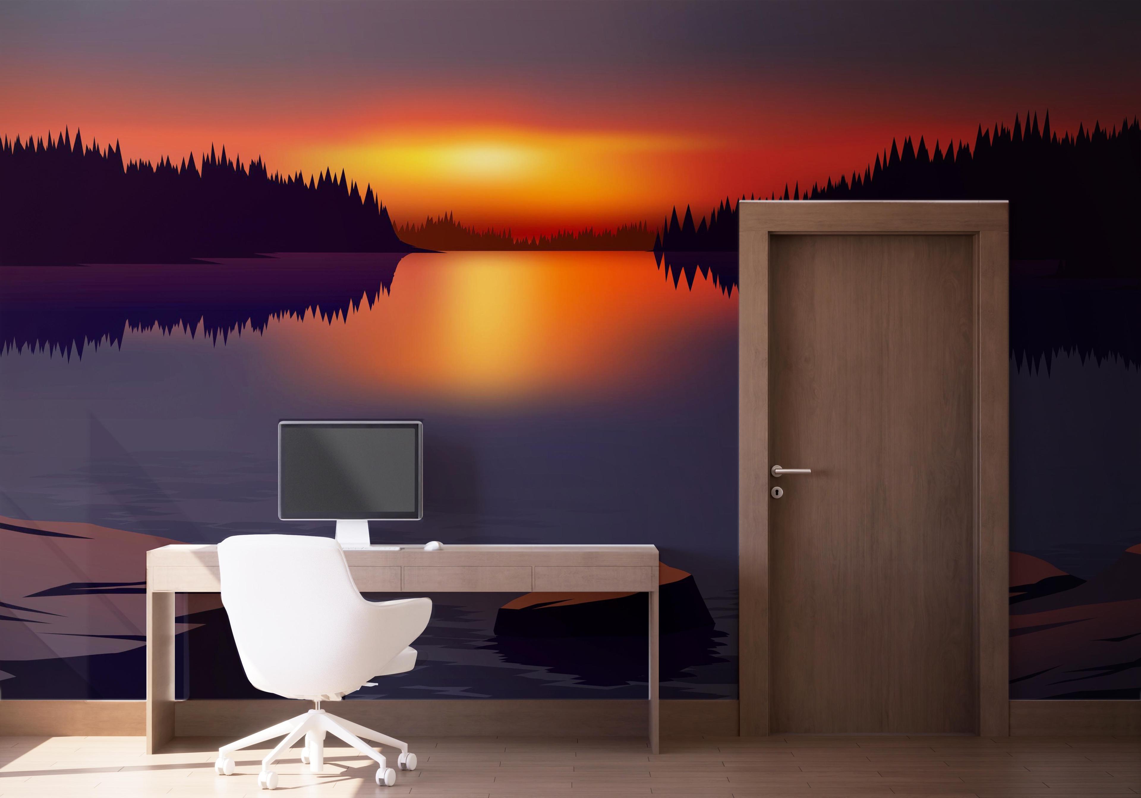 Fototapeta Small Sunset Art mockup 1