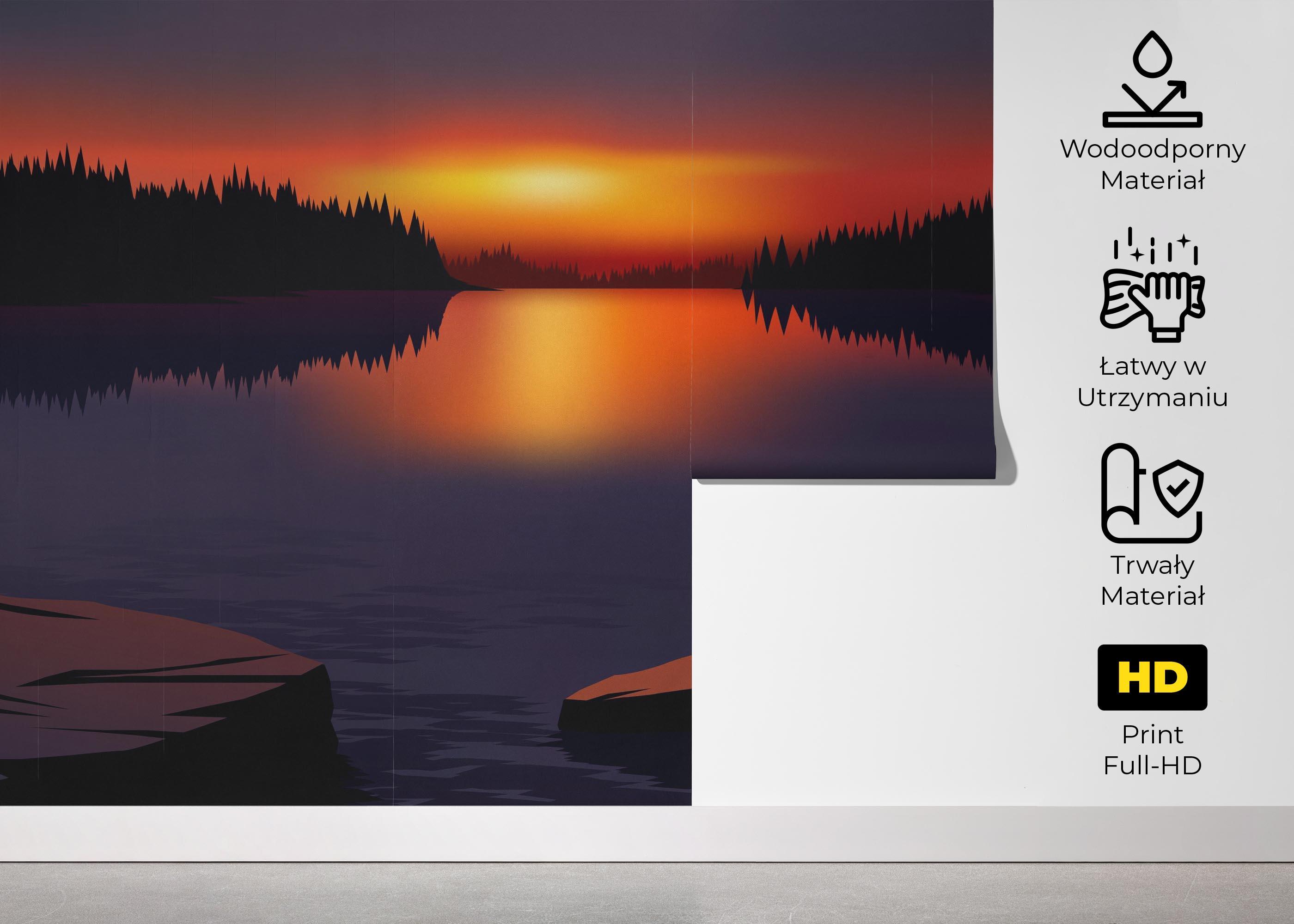 Fototapeta Small Sunset Art mockup 5