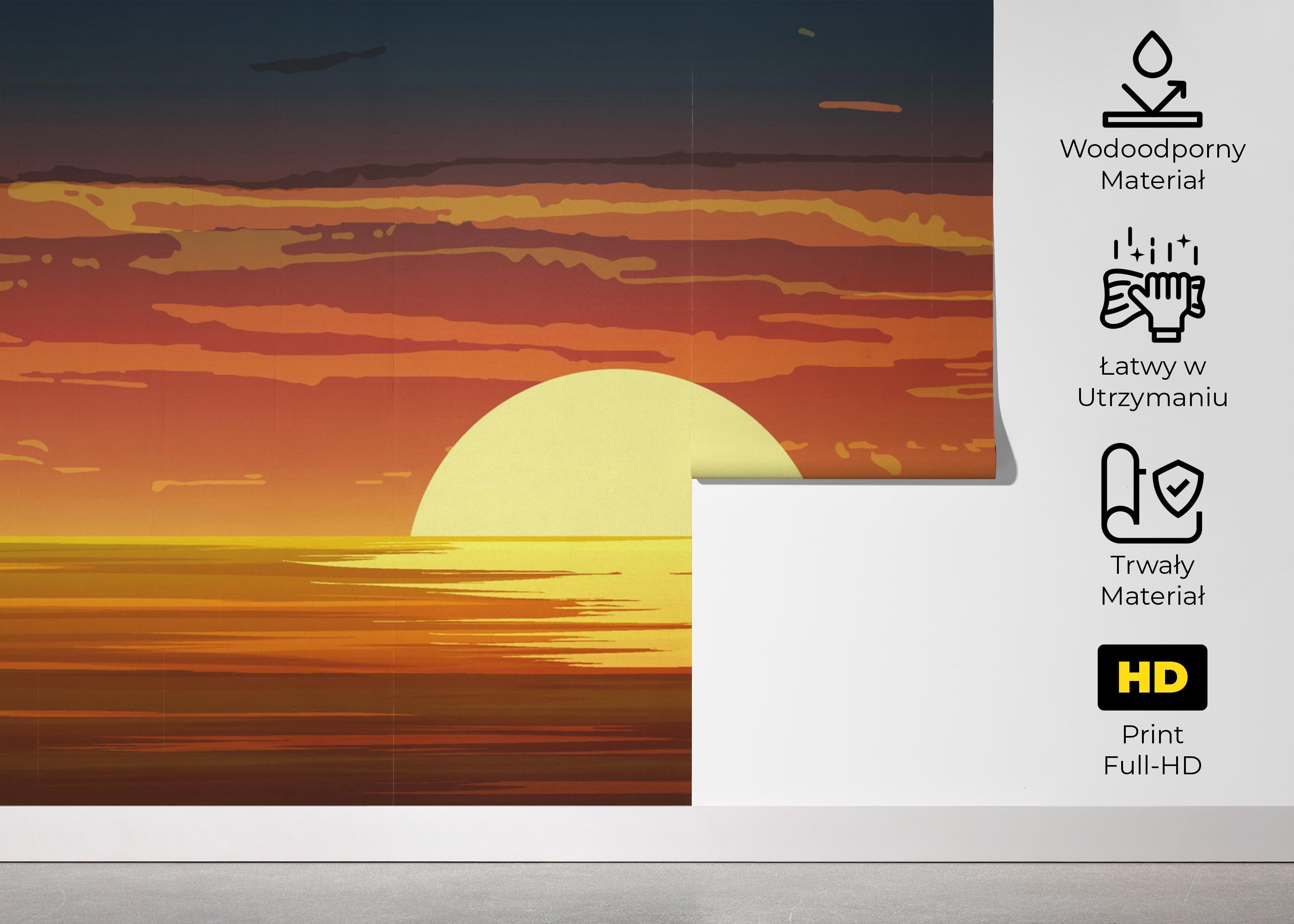 Fototapeta Sunset Color Mix mockup 5