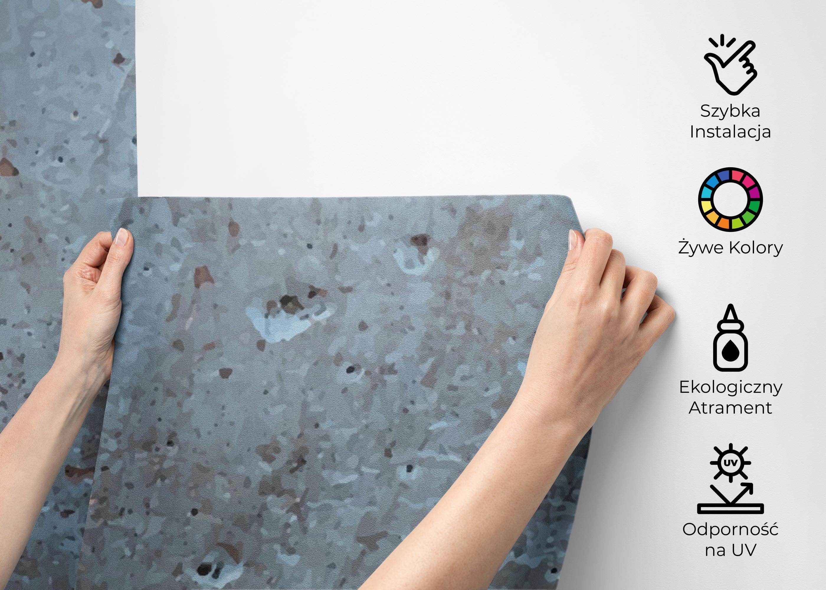 Fototapeta Brown Crack Concrete mockup 2