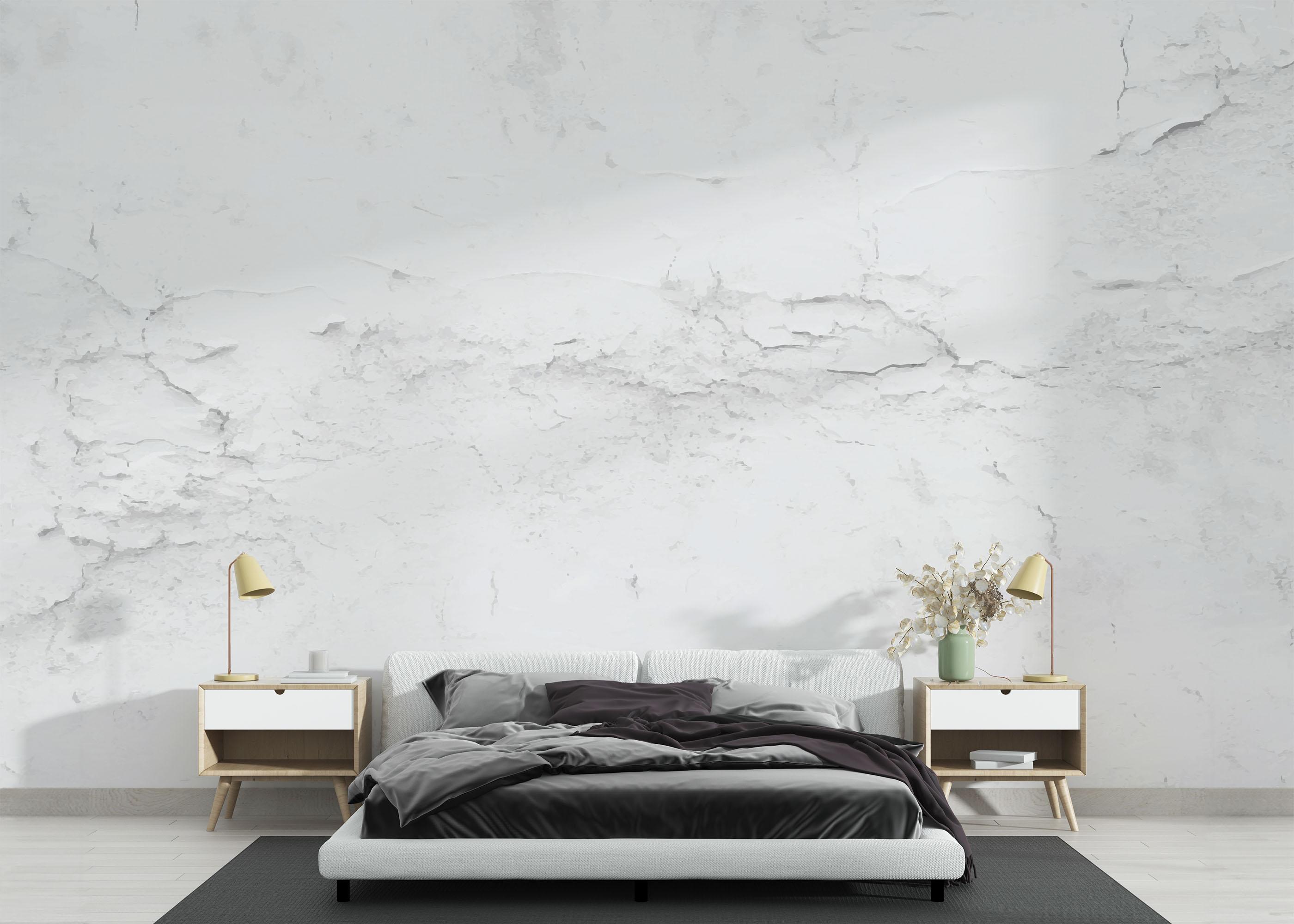 Fototapeta White Concrete Crack mockup 3