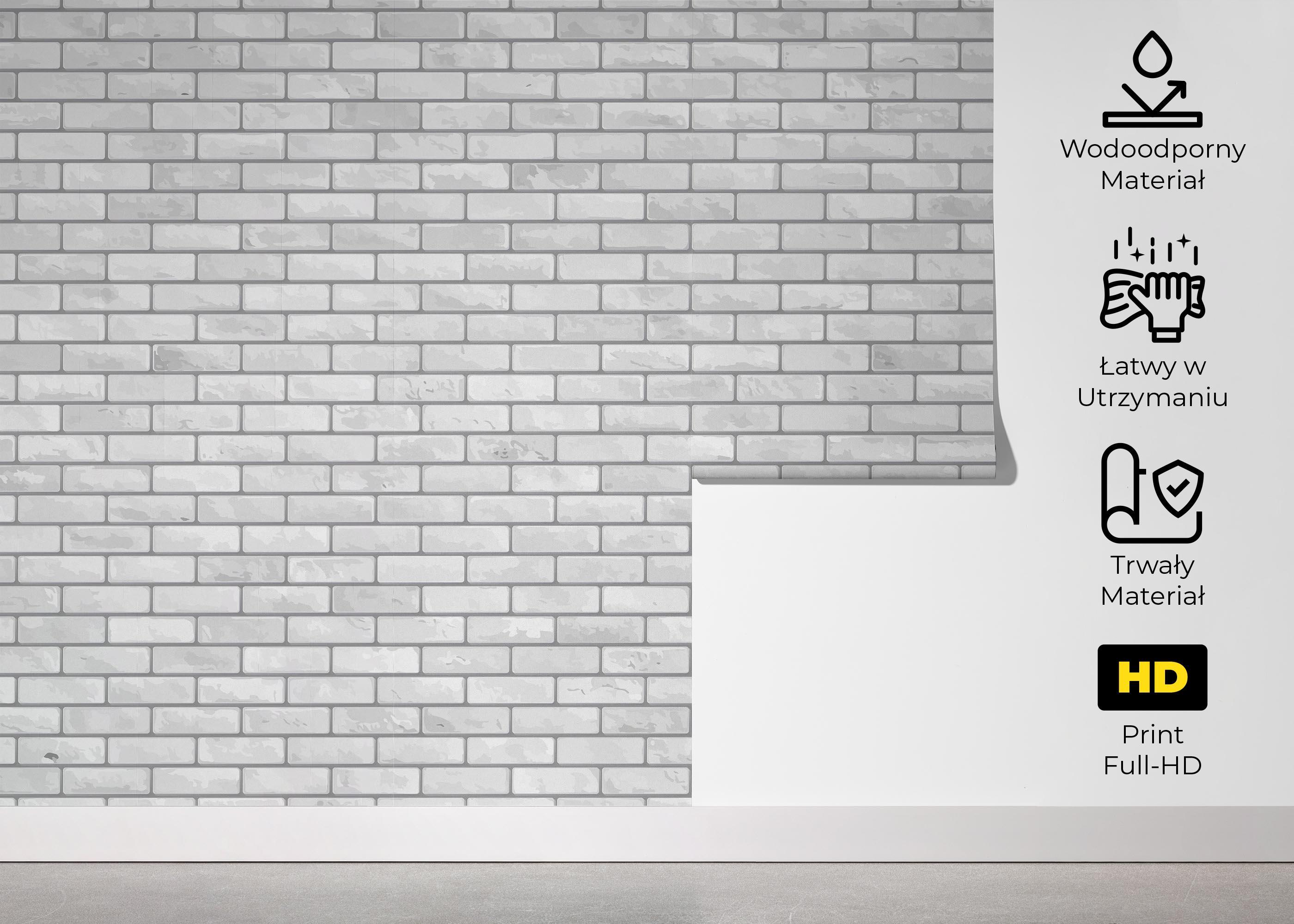 Fototapeta Grey Brick Wall mockup 5