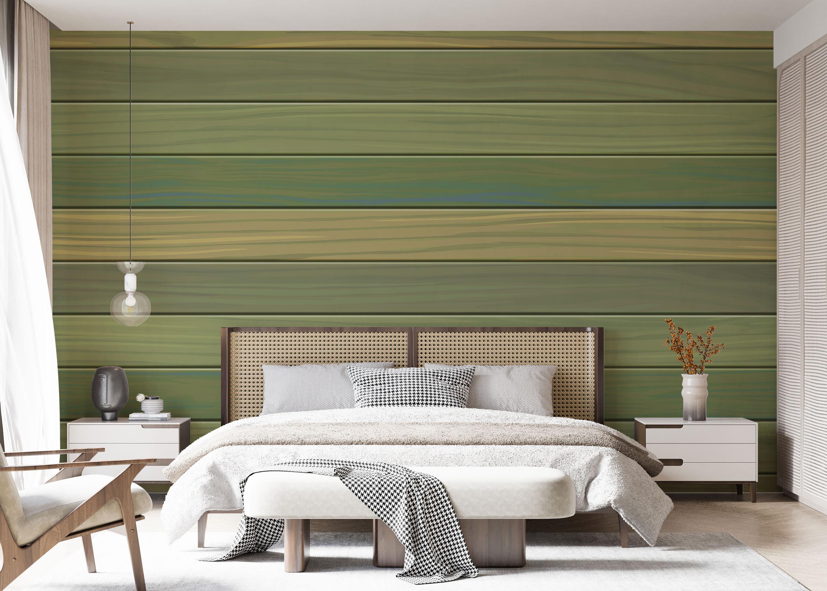 Fototapeta Wood Pastel Green mockup 7