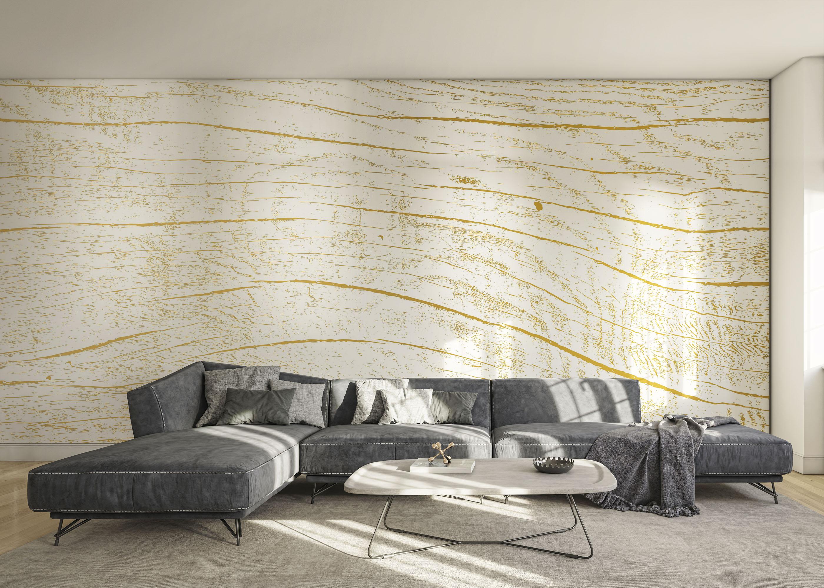 Fototapeta White Gold Wood mockup 0