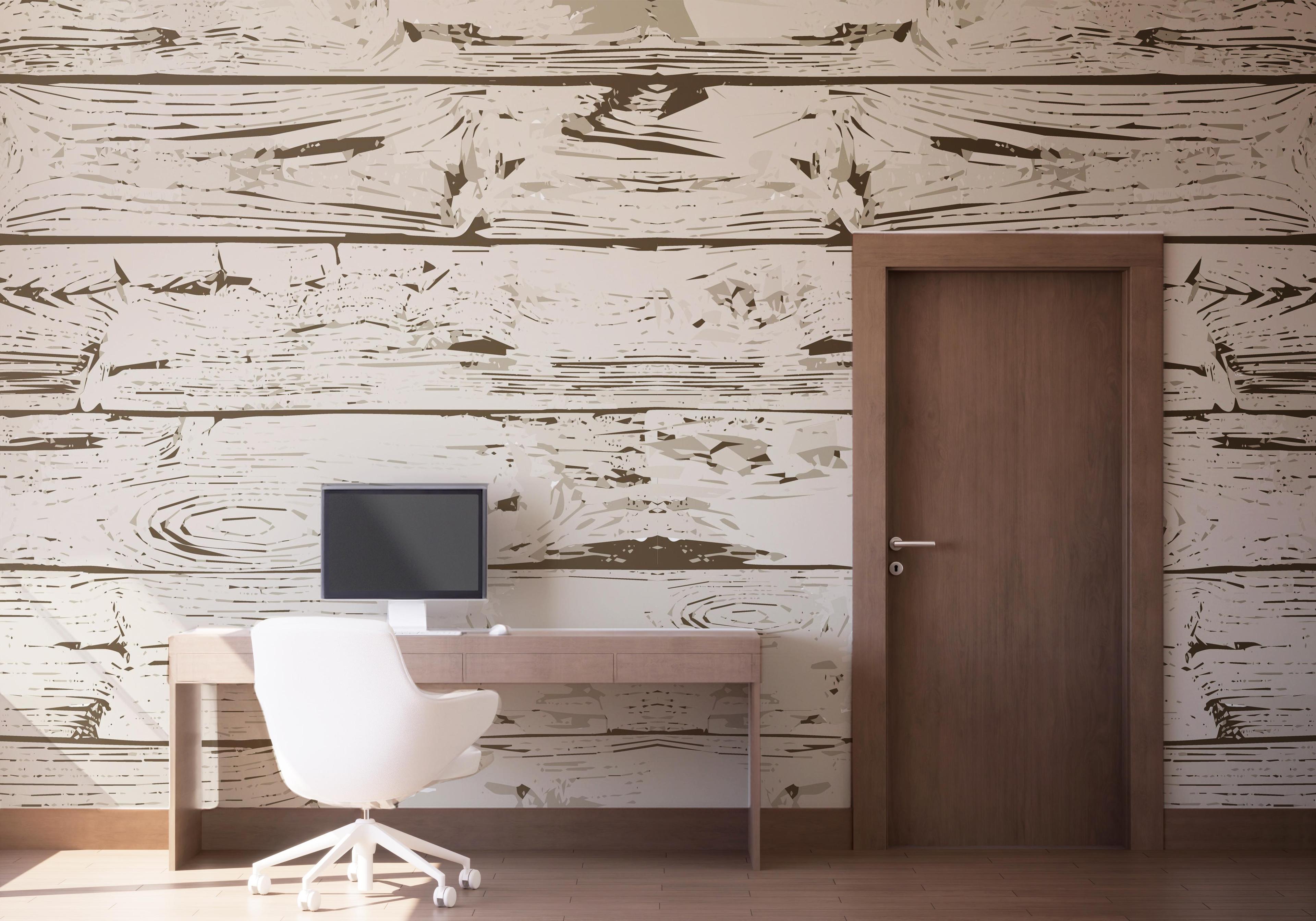 Fototapeta Cream Brown Wood mockup 1