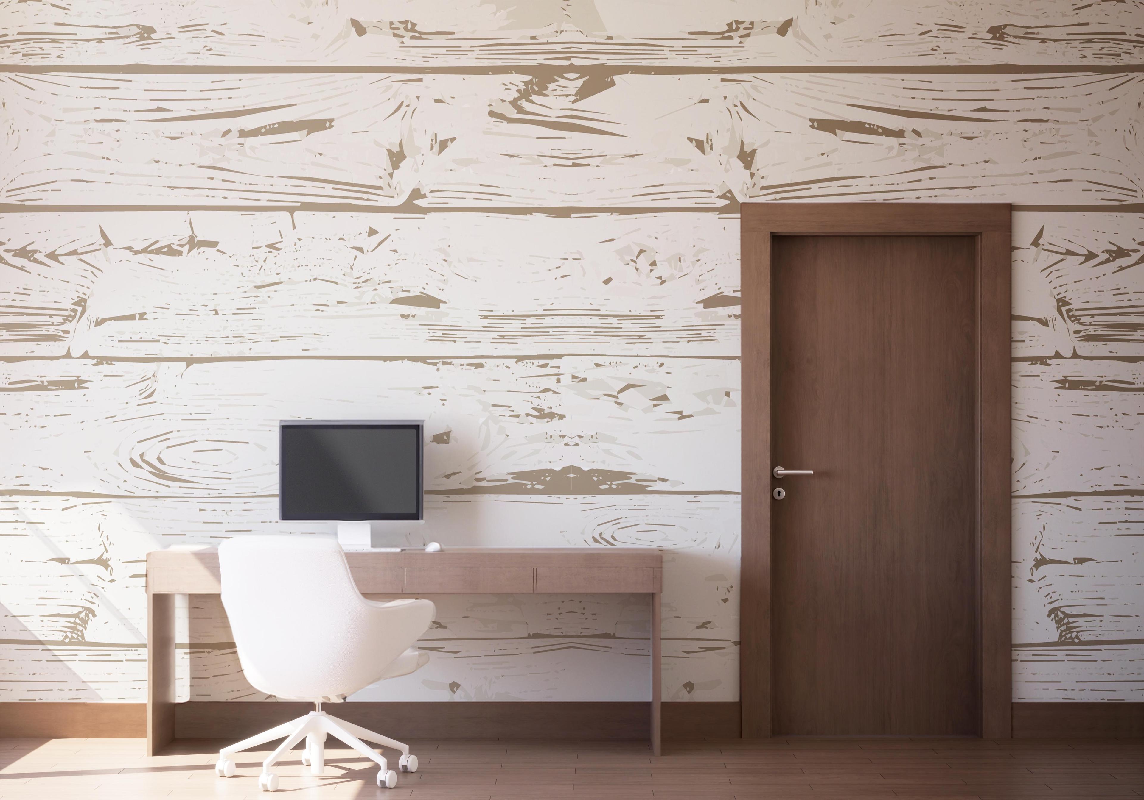 Fototapeta Light Cream Wood mockup 1