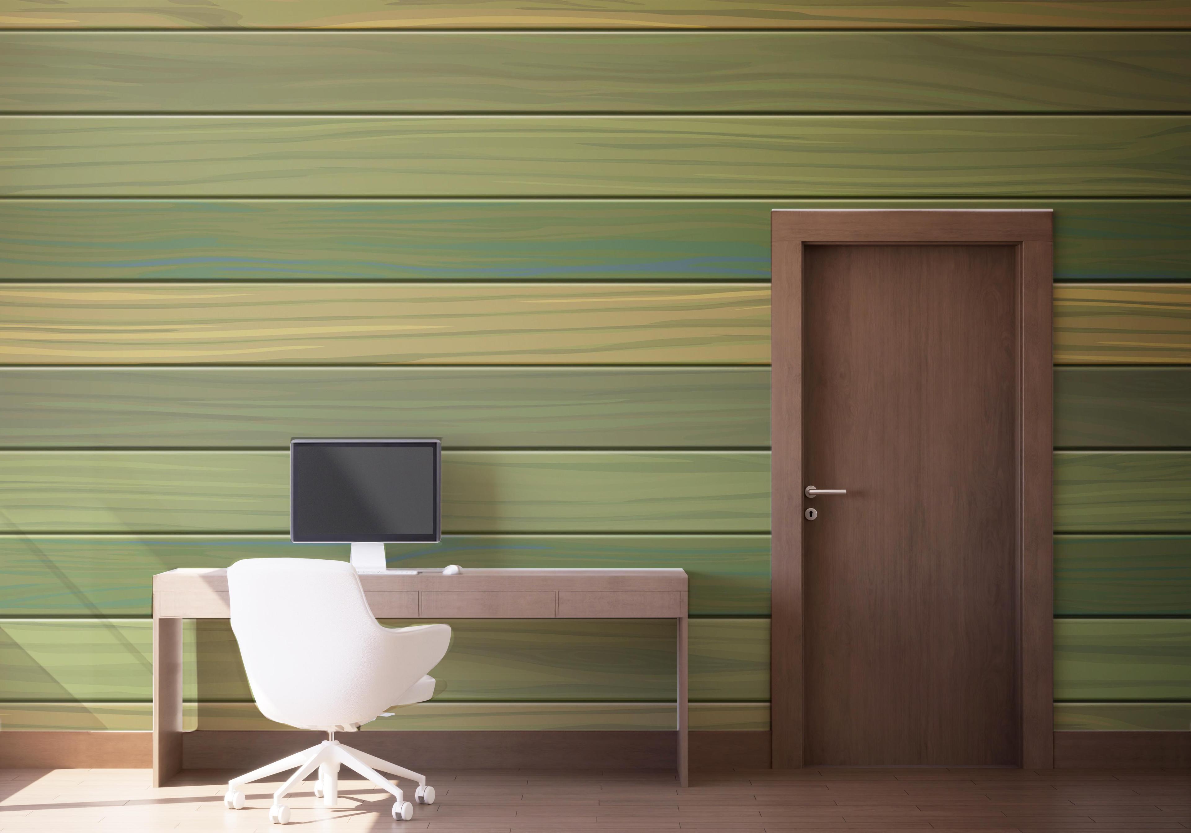 Fototapeta Wood Pastel Green mockup 1