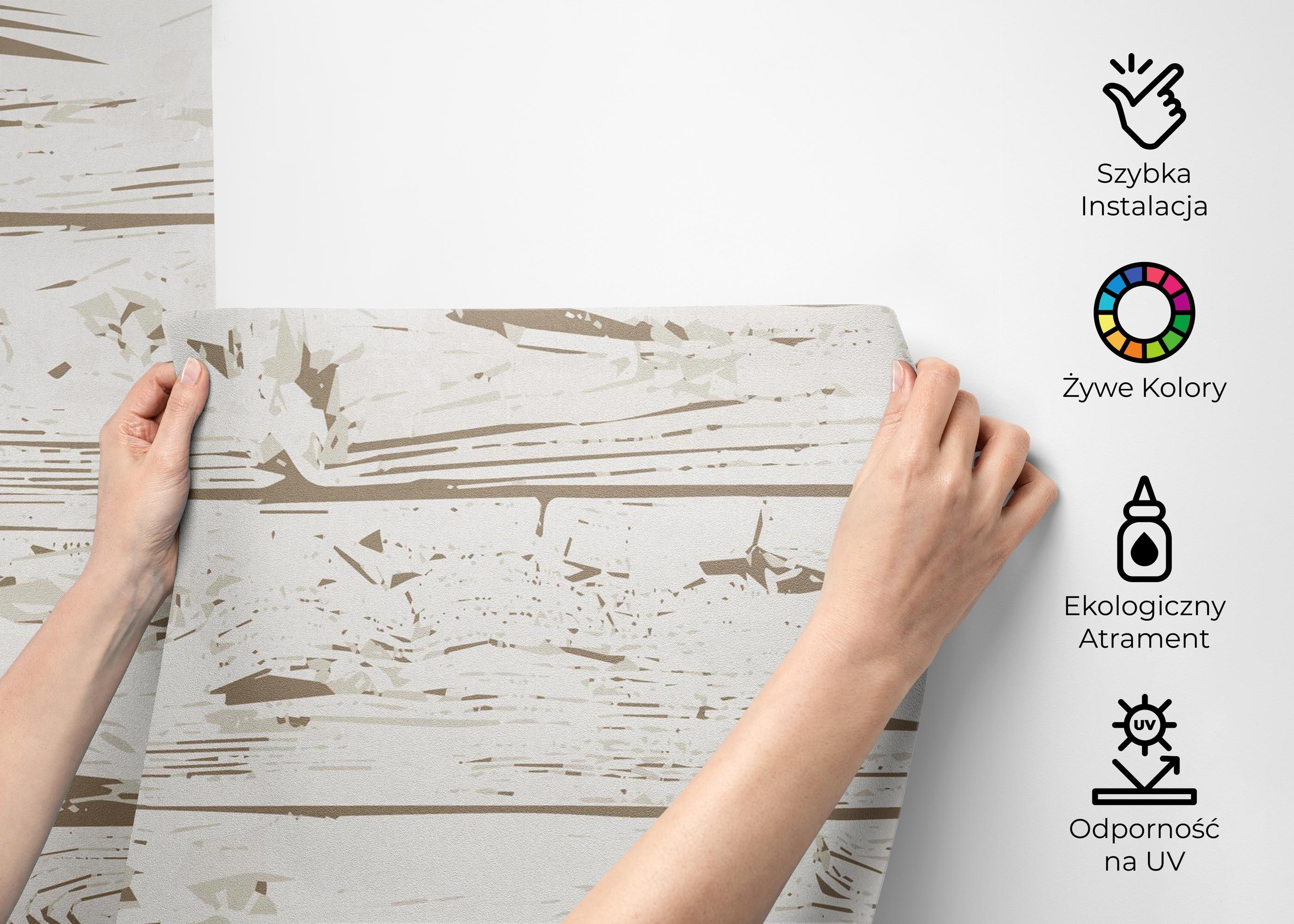 Fototapeta Light Cream Wood mockup 2