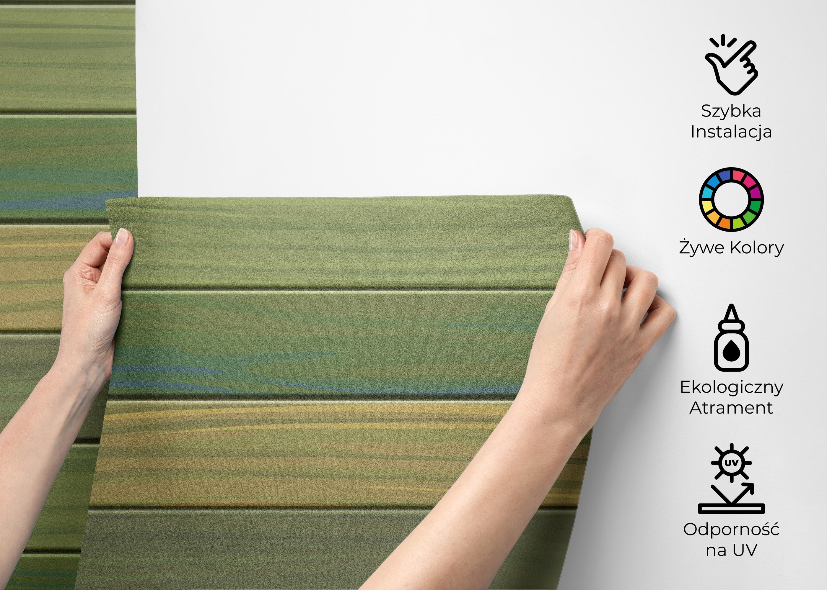 Fototapeta Wood Pastel Green mockup 2