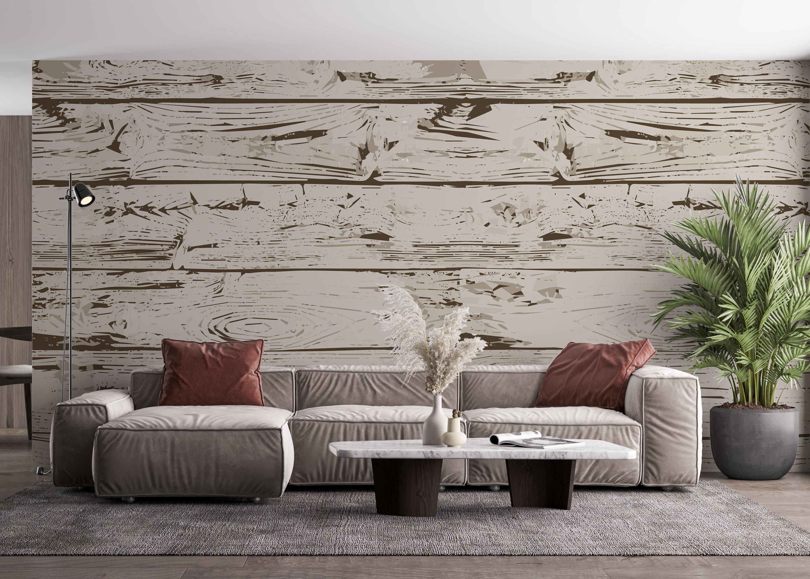 Fototapeta Cream Brown Wood mockup 4