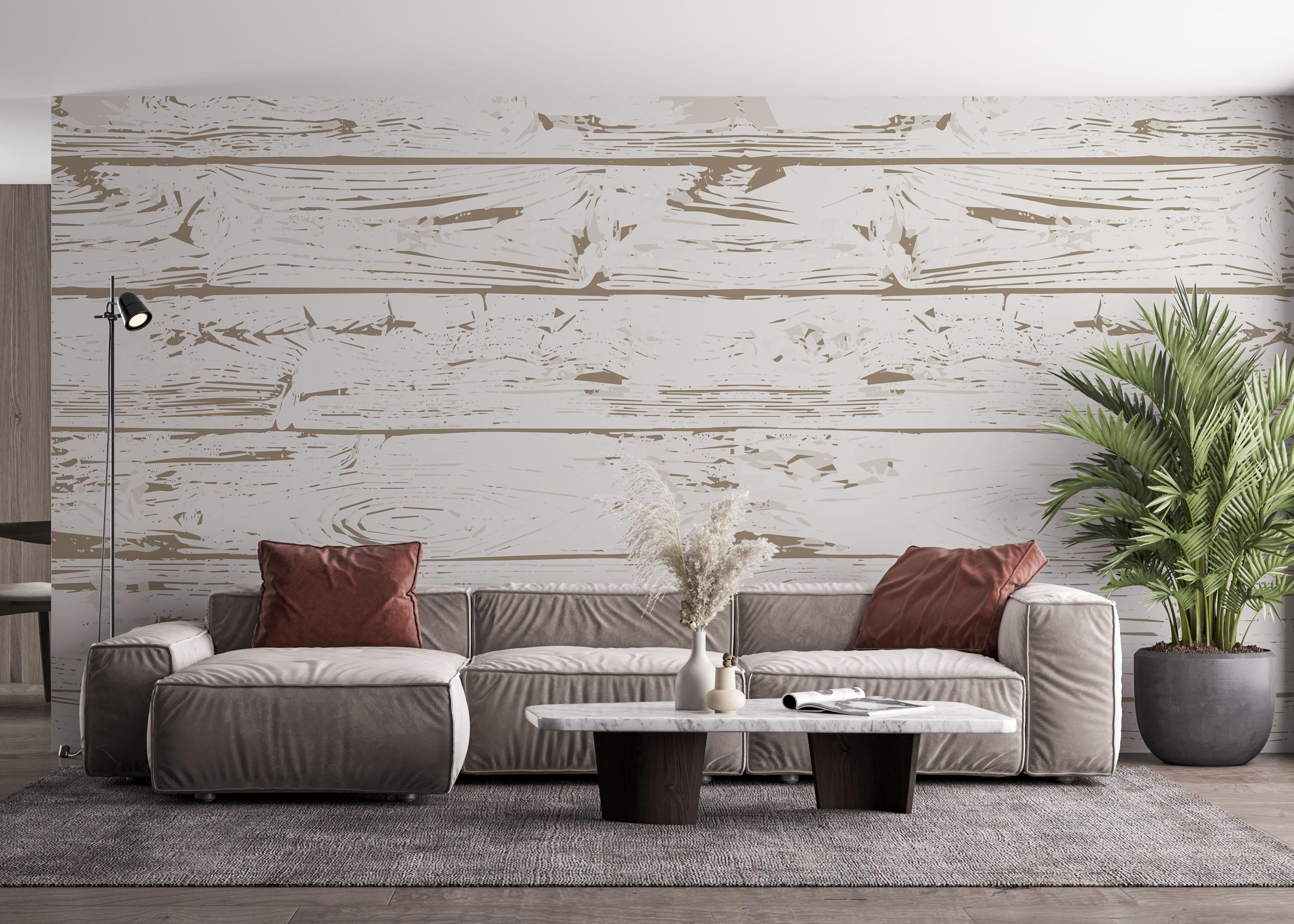 Fototapeta Light Cream Wood mockup 4