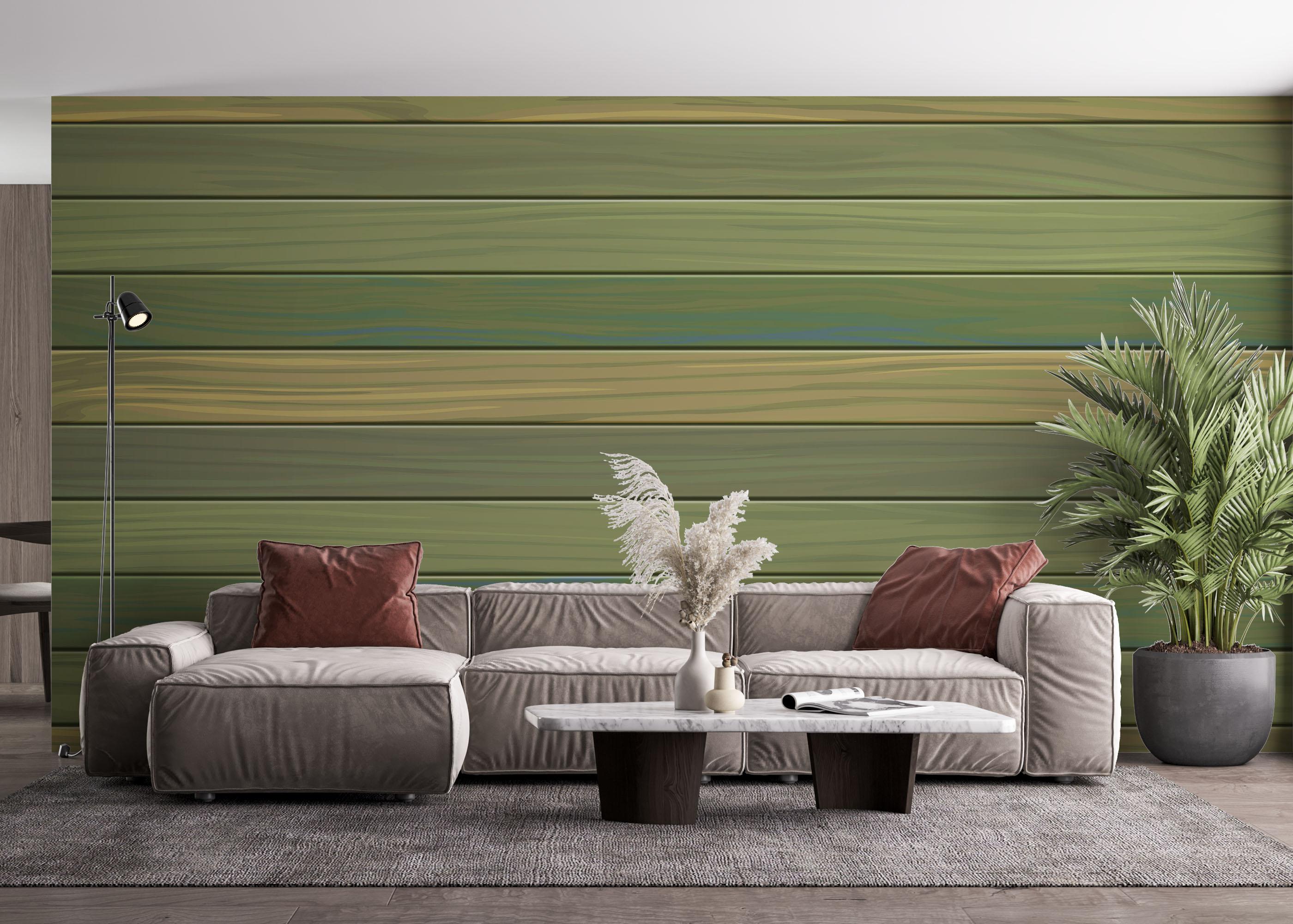 Fototapeta Wood Pastel Green mockup 4