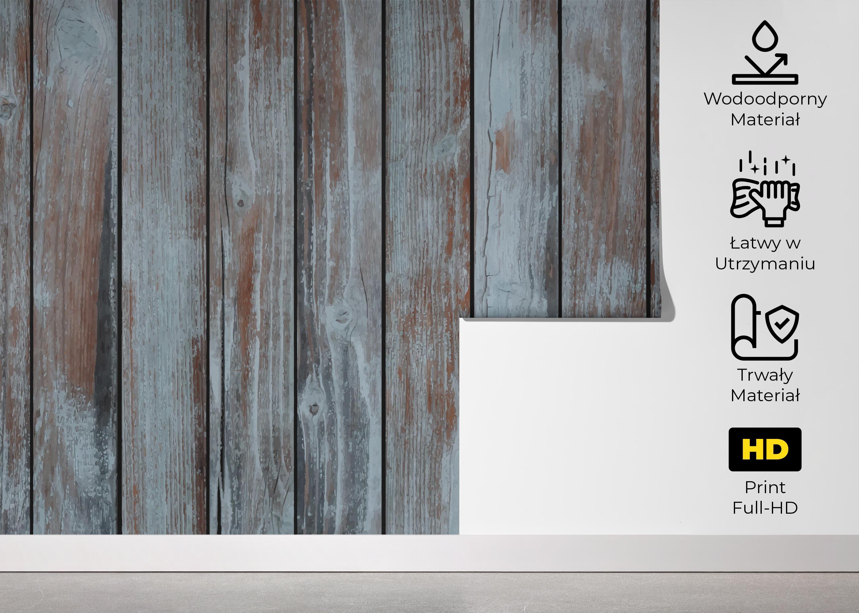 Fototapeta Grey Brown Wood mockup 5