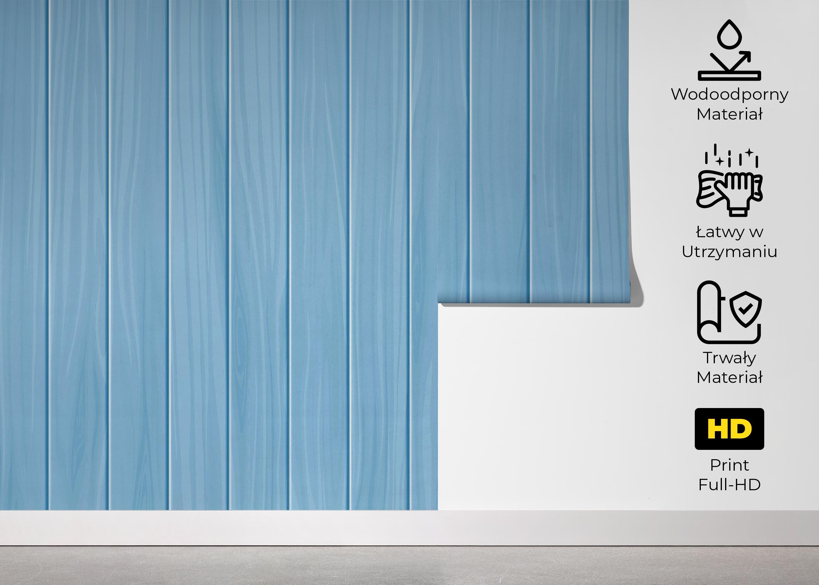 Fototapeta Light Blue Wood mockup 5