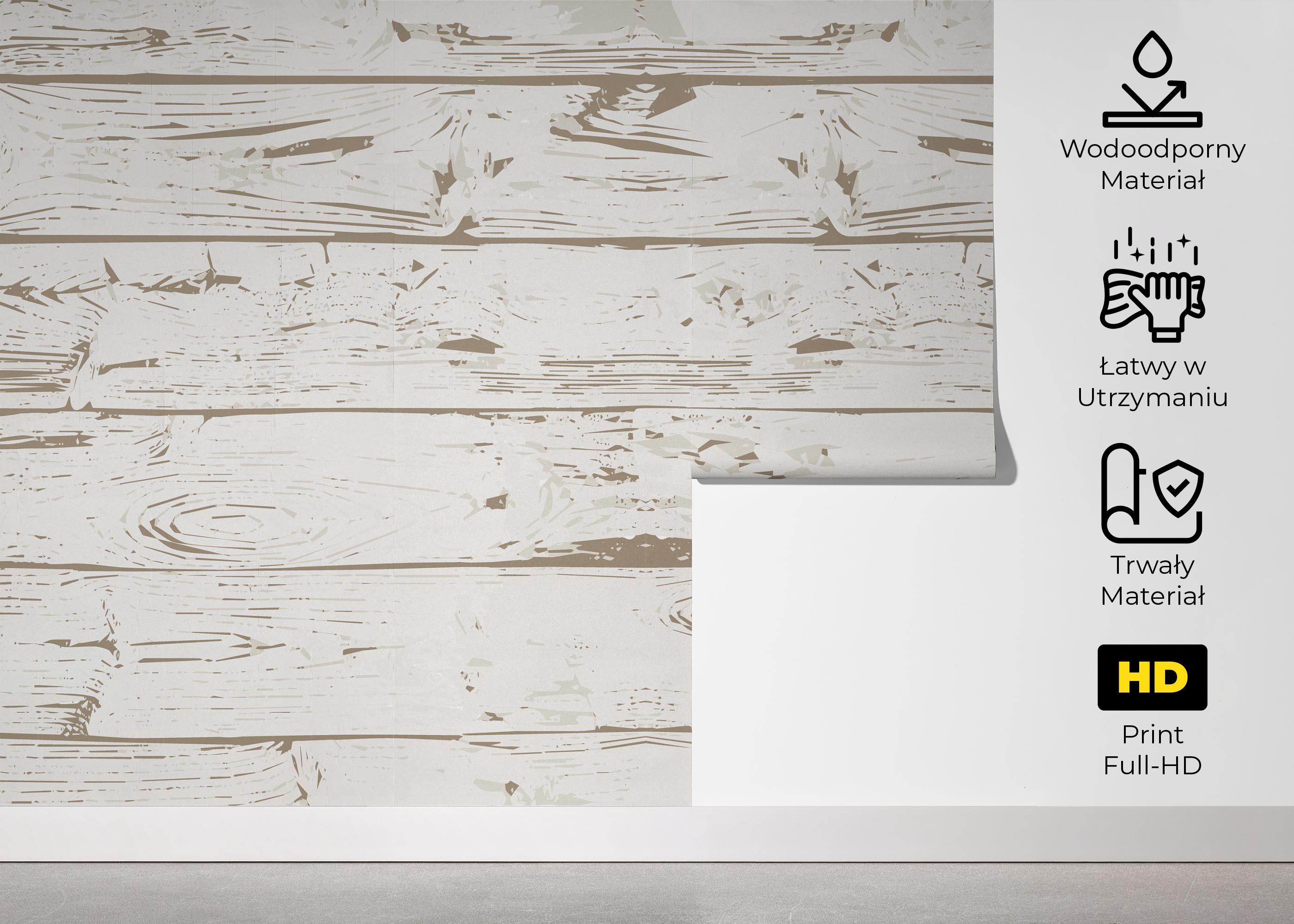 Fototapeta Light Cream Wood mockup 5