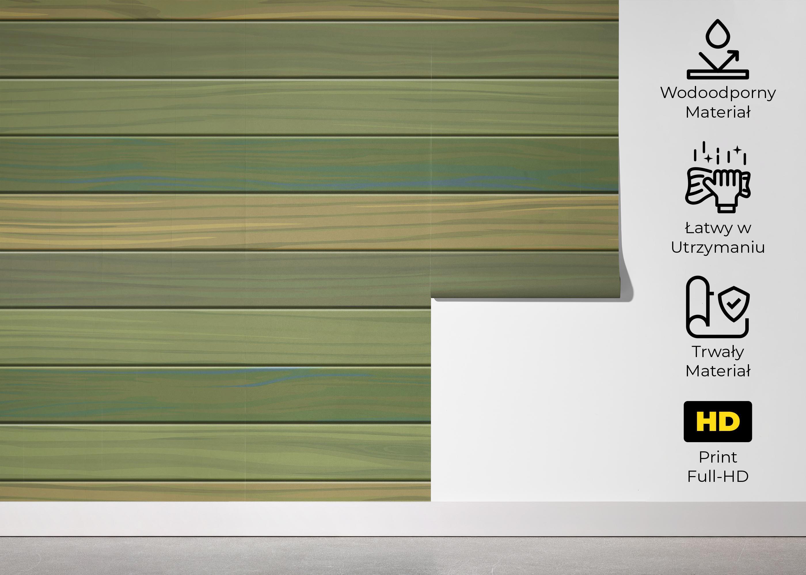 Fototapeta Wood Pastel Green mockup 5