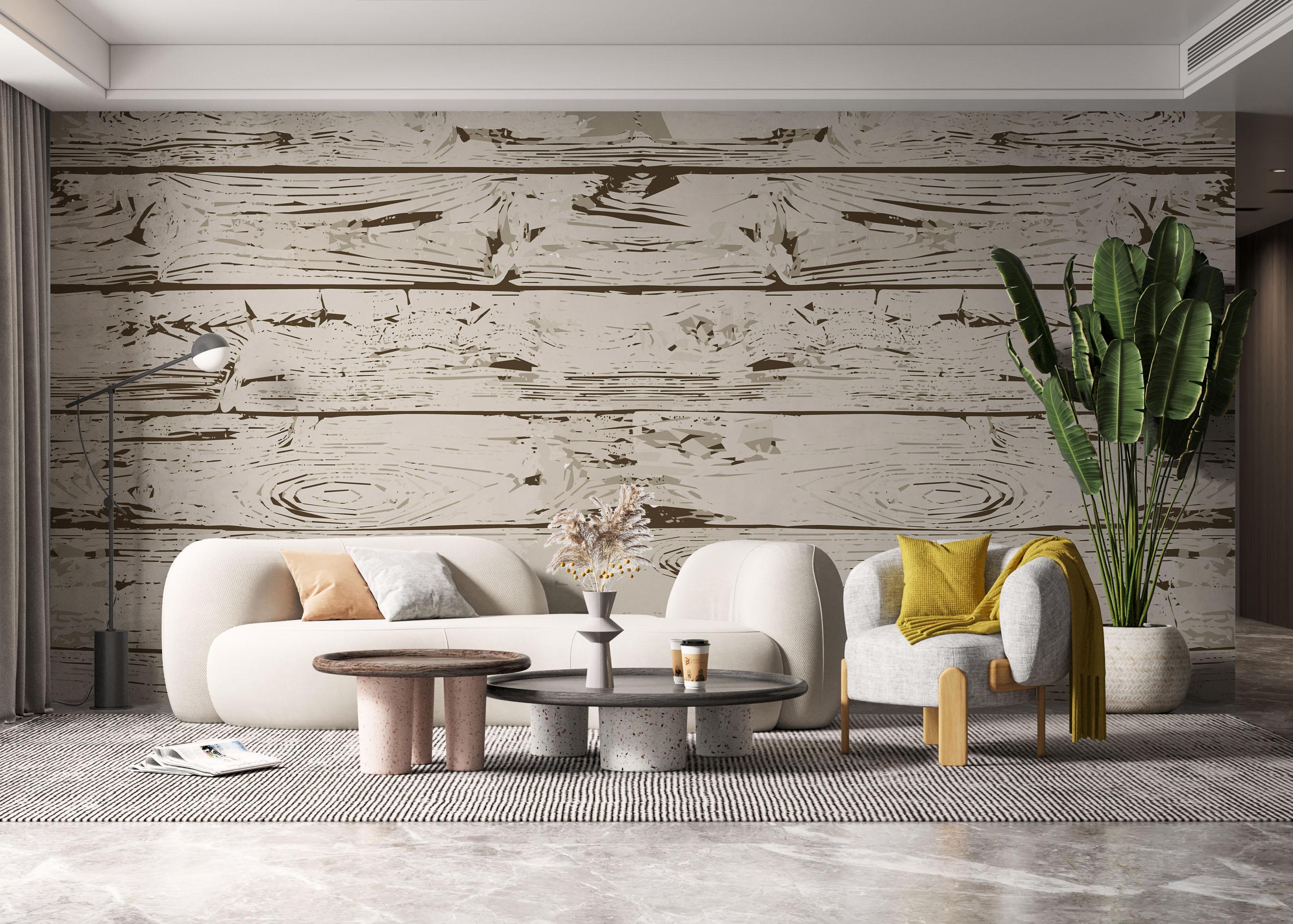 Fototapeta Cream Brown Wood mockup 6