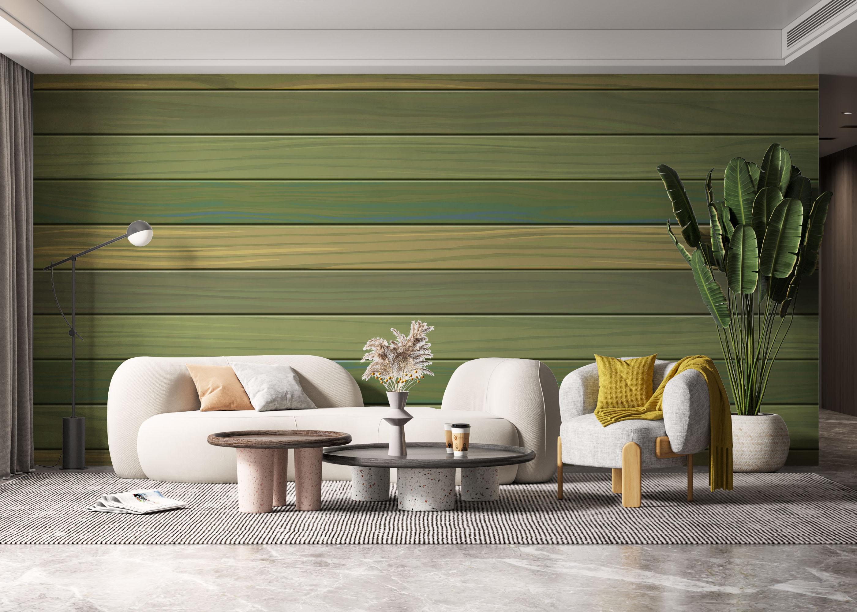 Fototapeta Wood Pastel Green mockup 6