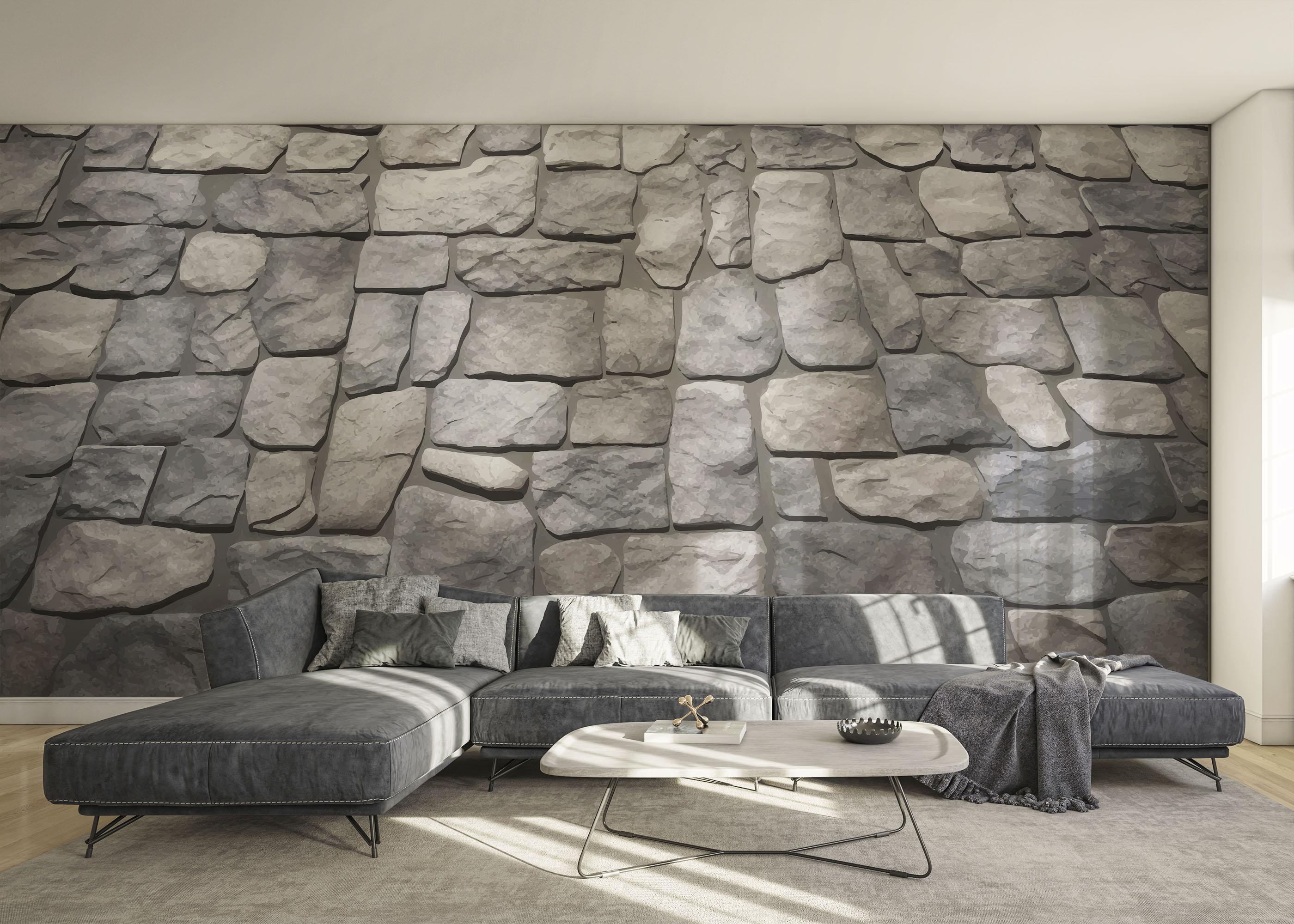 Fototapeta Long Rock Wall mockup 0