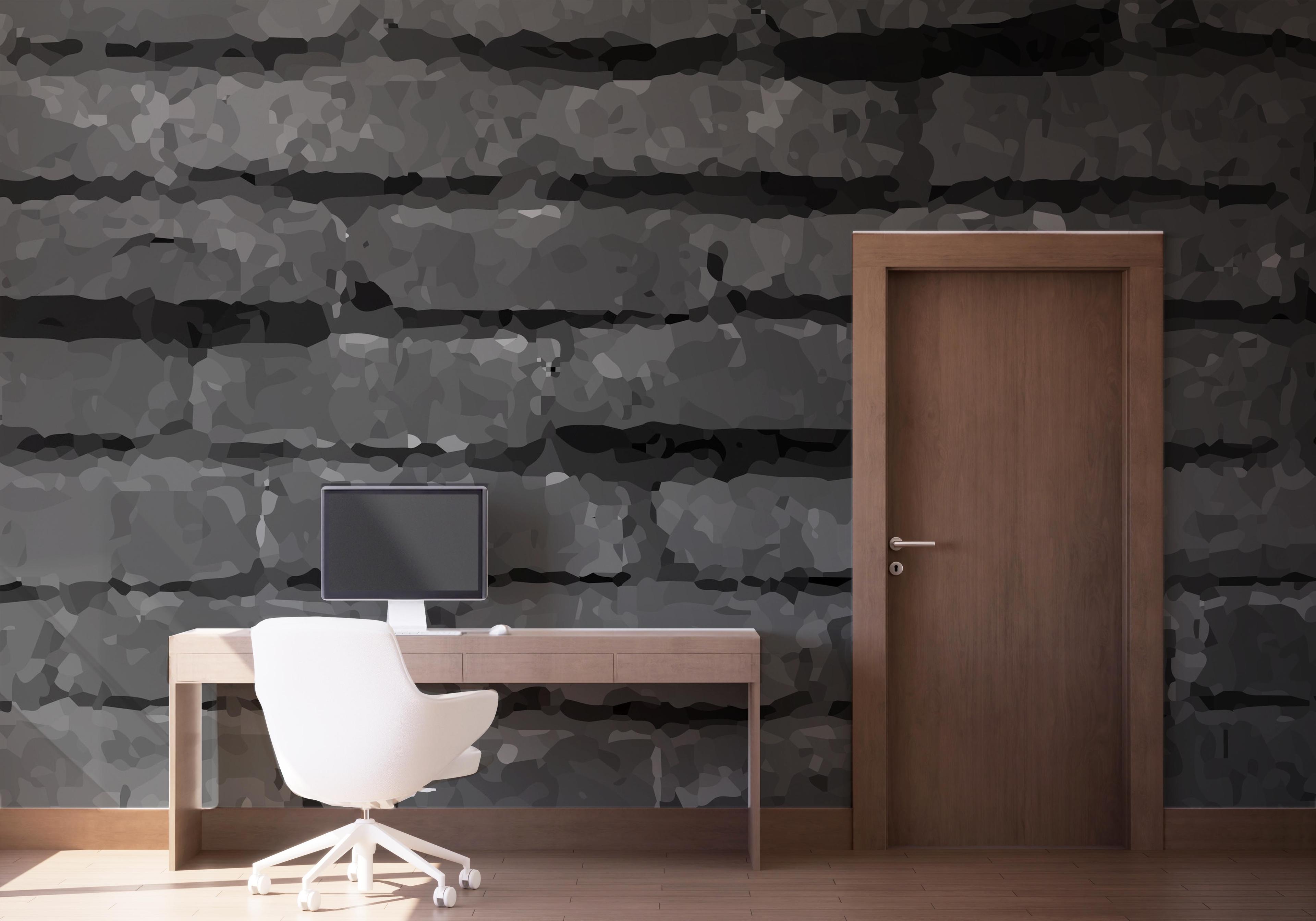 Fototapeta Dark Grey Stone Wall mockup 1