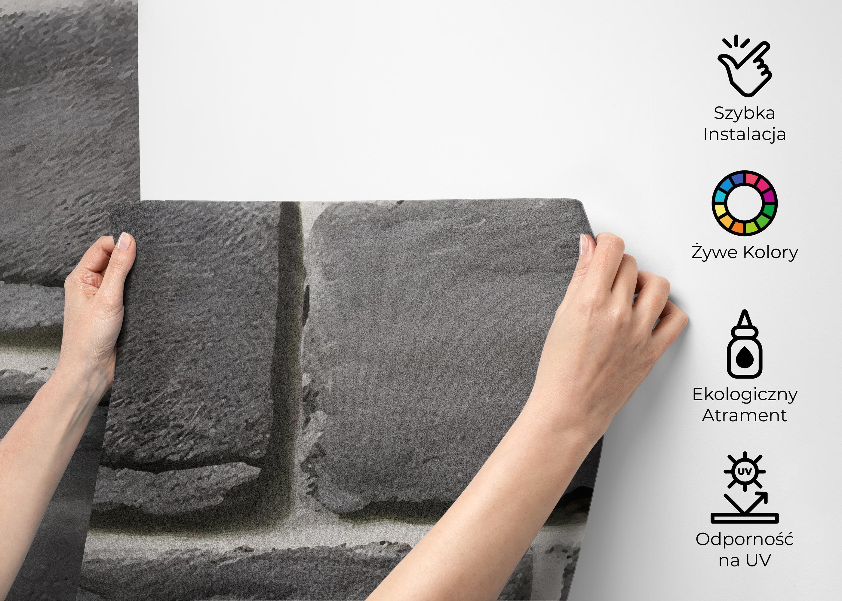 Fototapeta Grey Rock Wall mockup 2