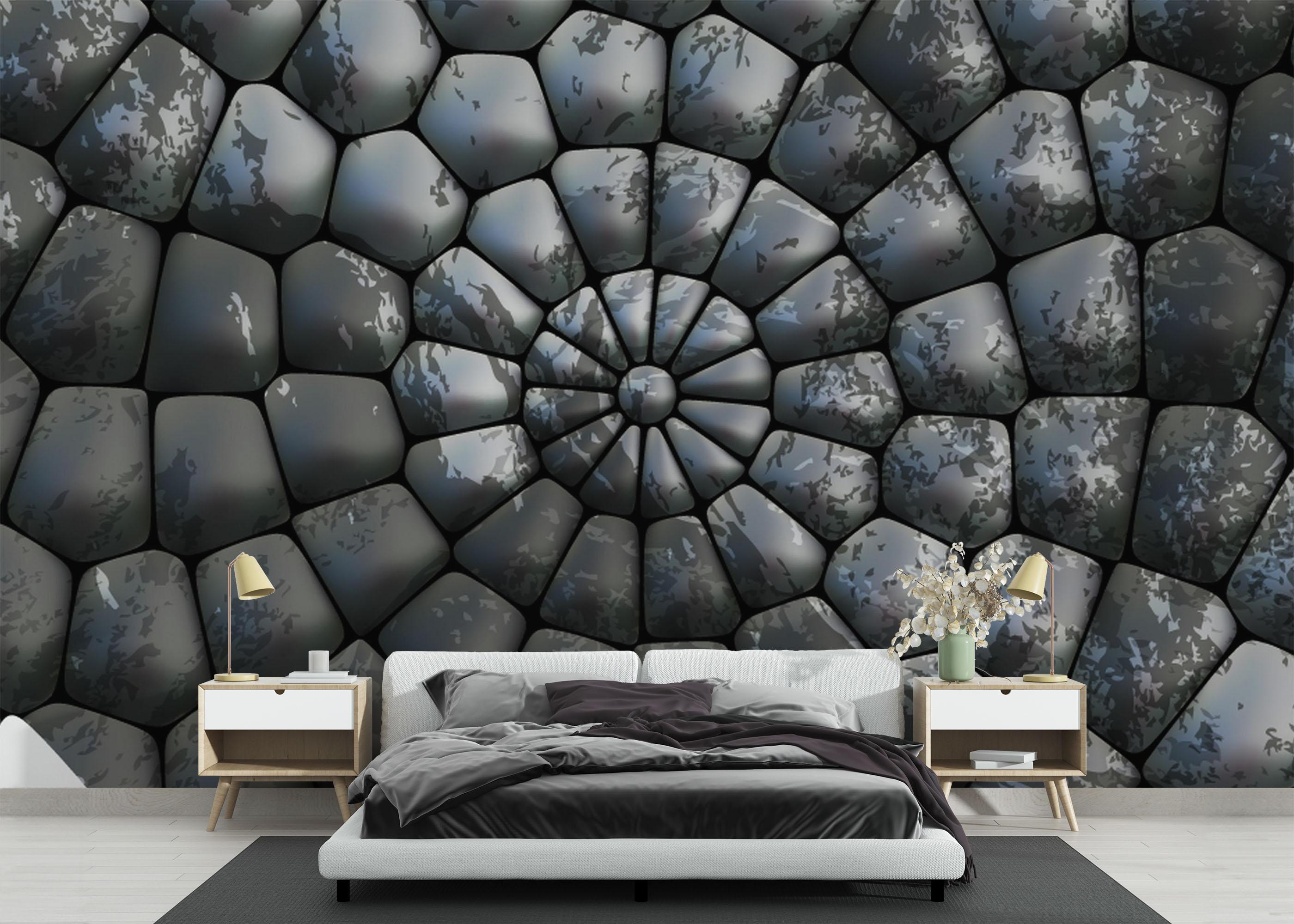 Fototapeta Rock 3d Spiral mockup 3