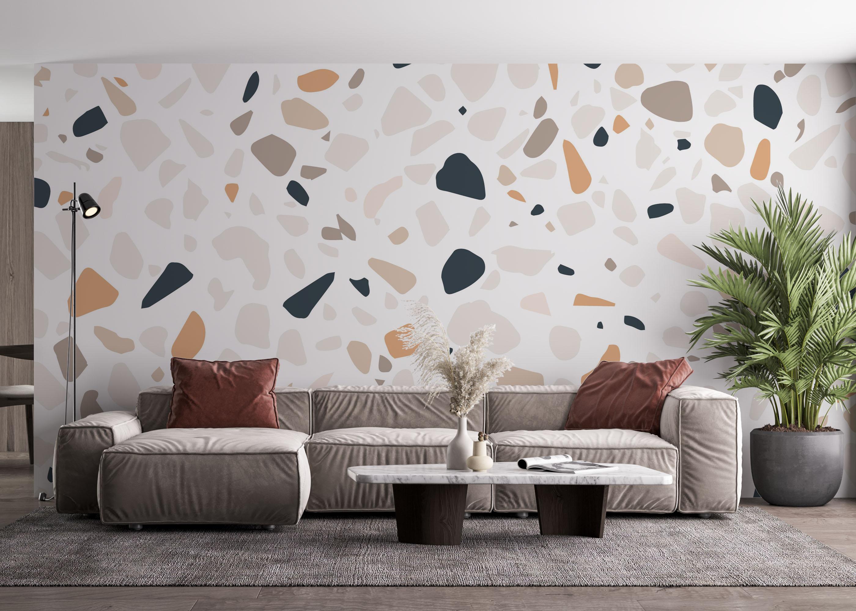 Fototapeta Cream Blue Stone mockup 4