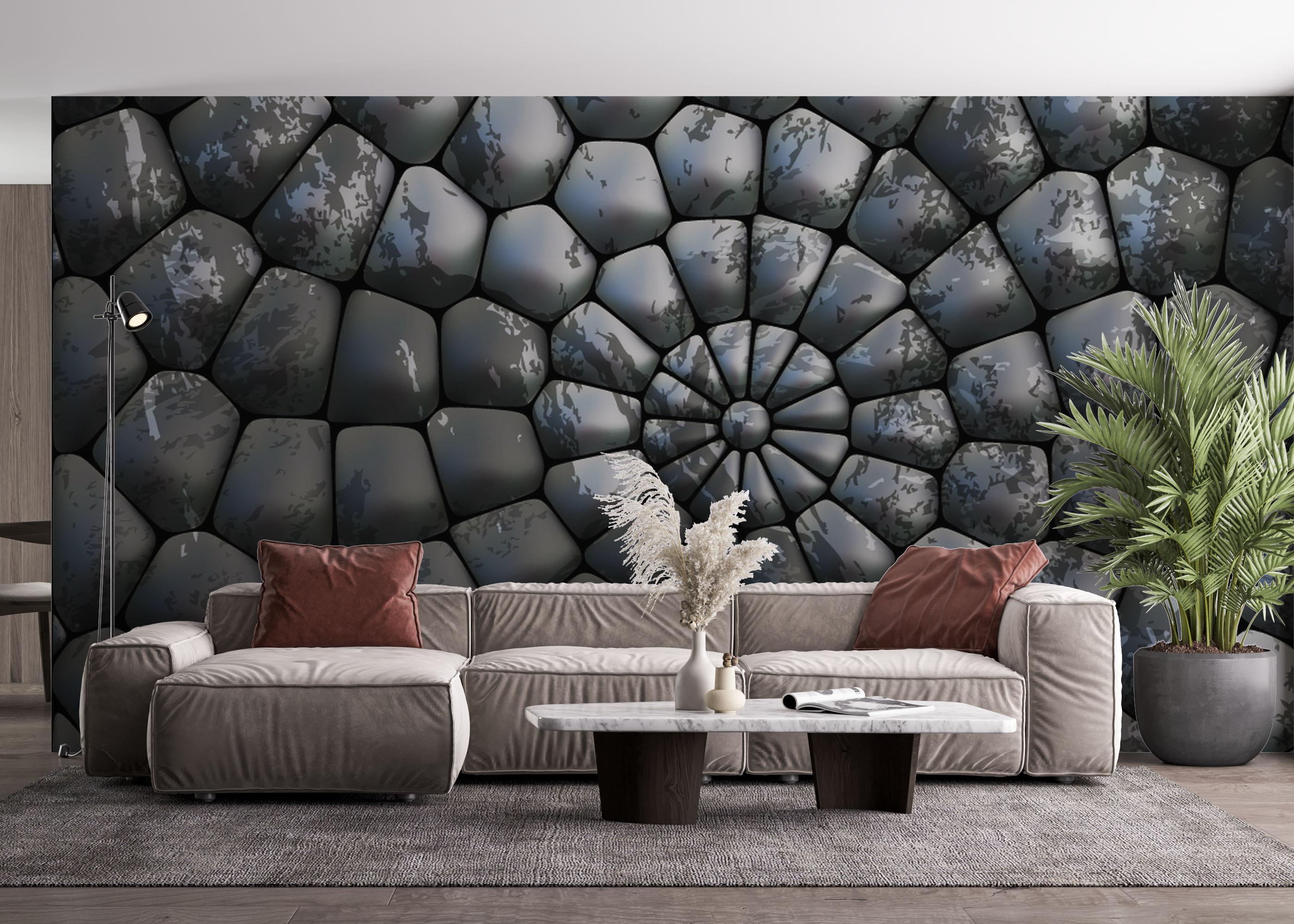 Fototapeta Rock 3d Spiral mockup 4