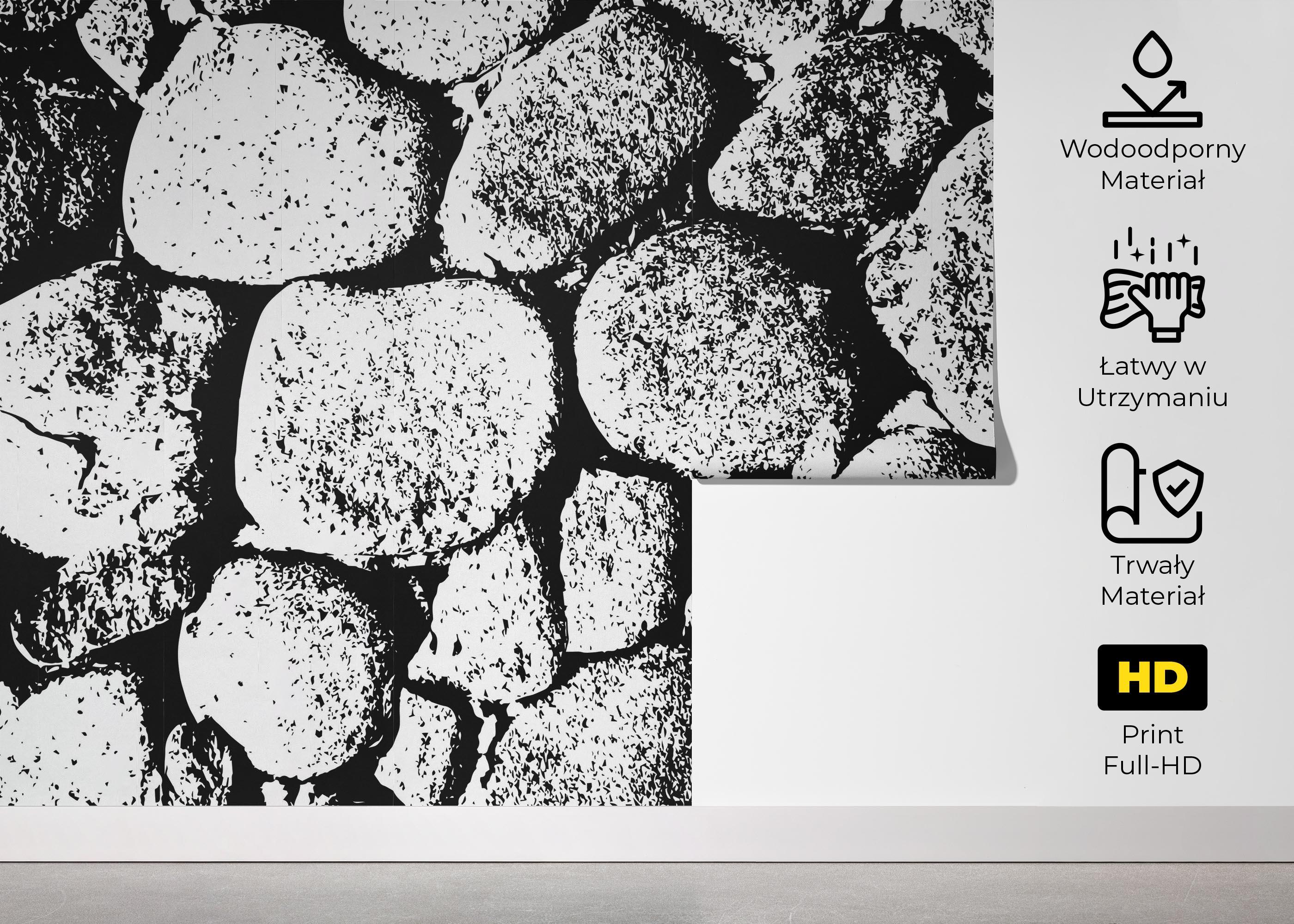 Fototapeta Big Stone Wall mockup 5