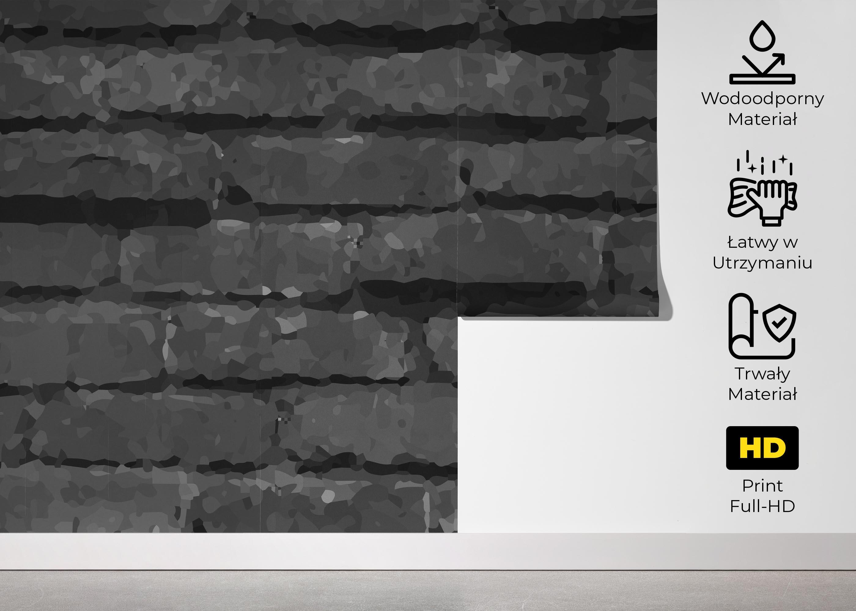 Fototapeta Dark Grey Stone Wall mockup 5