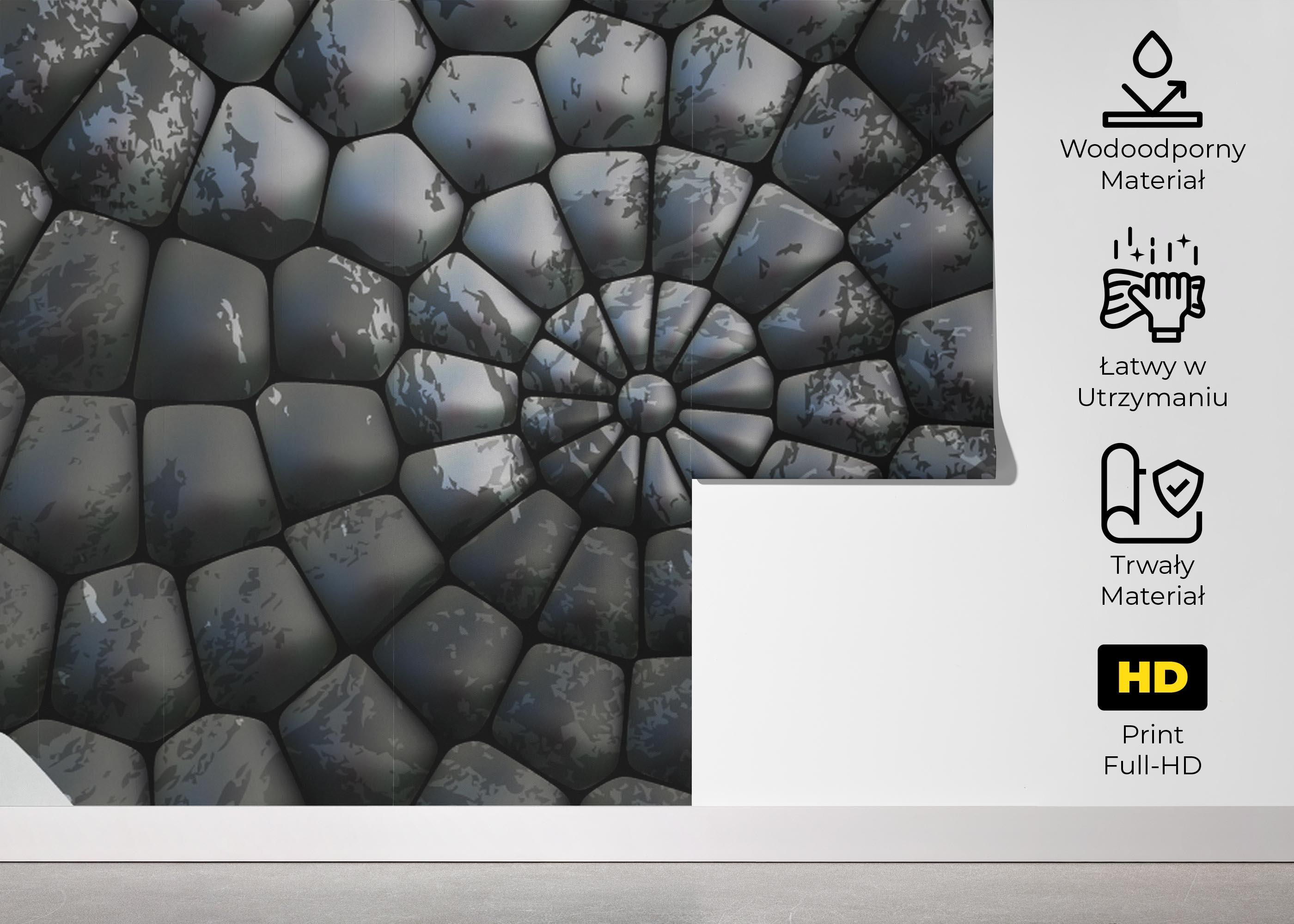 Fototapeta Rock 3d Spiral mockup 5