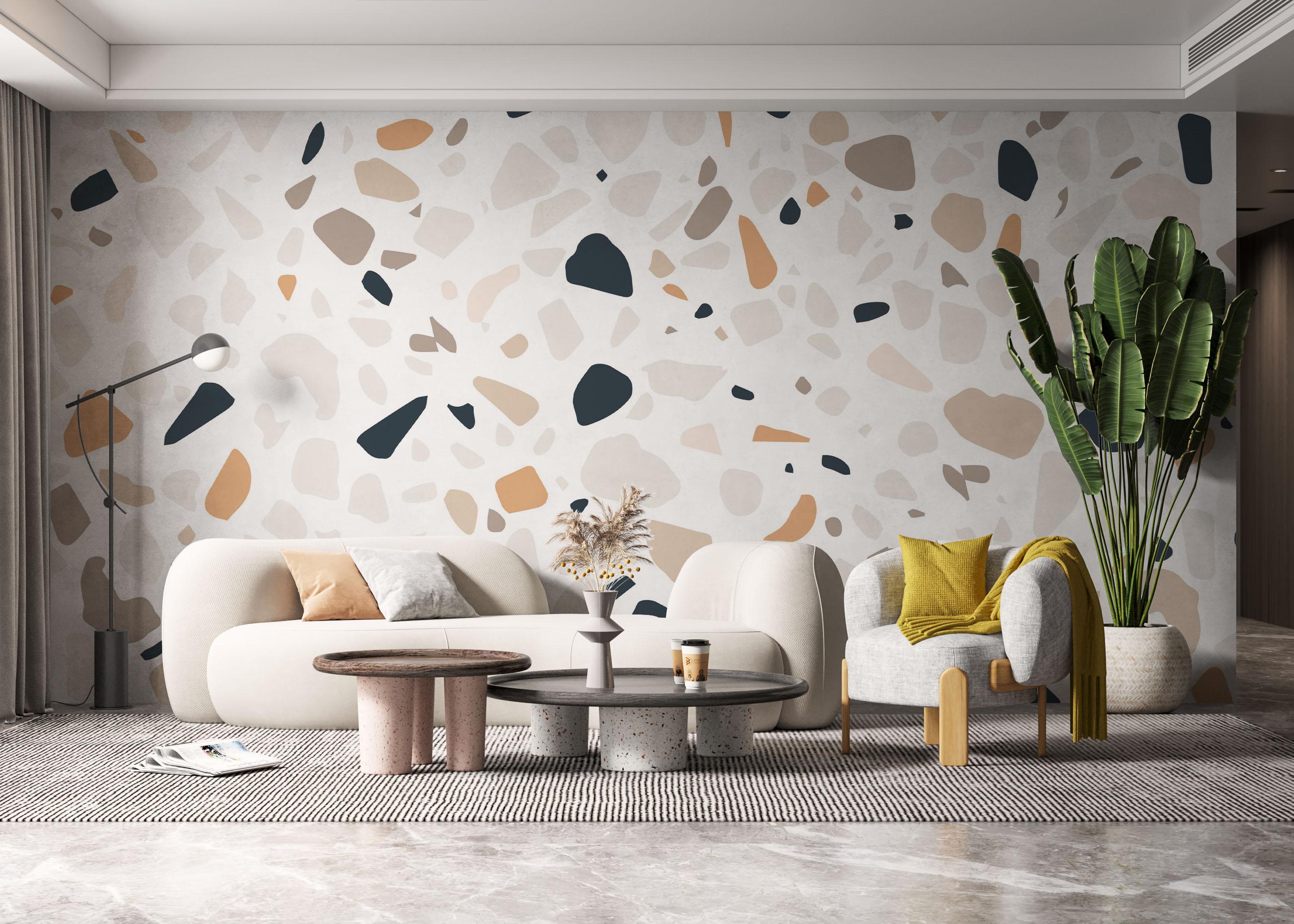 Fototapeta Cream Blue Stone mockup 6