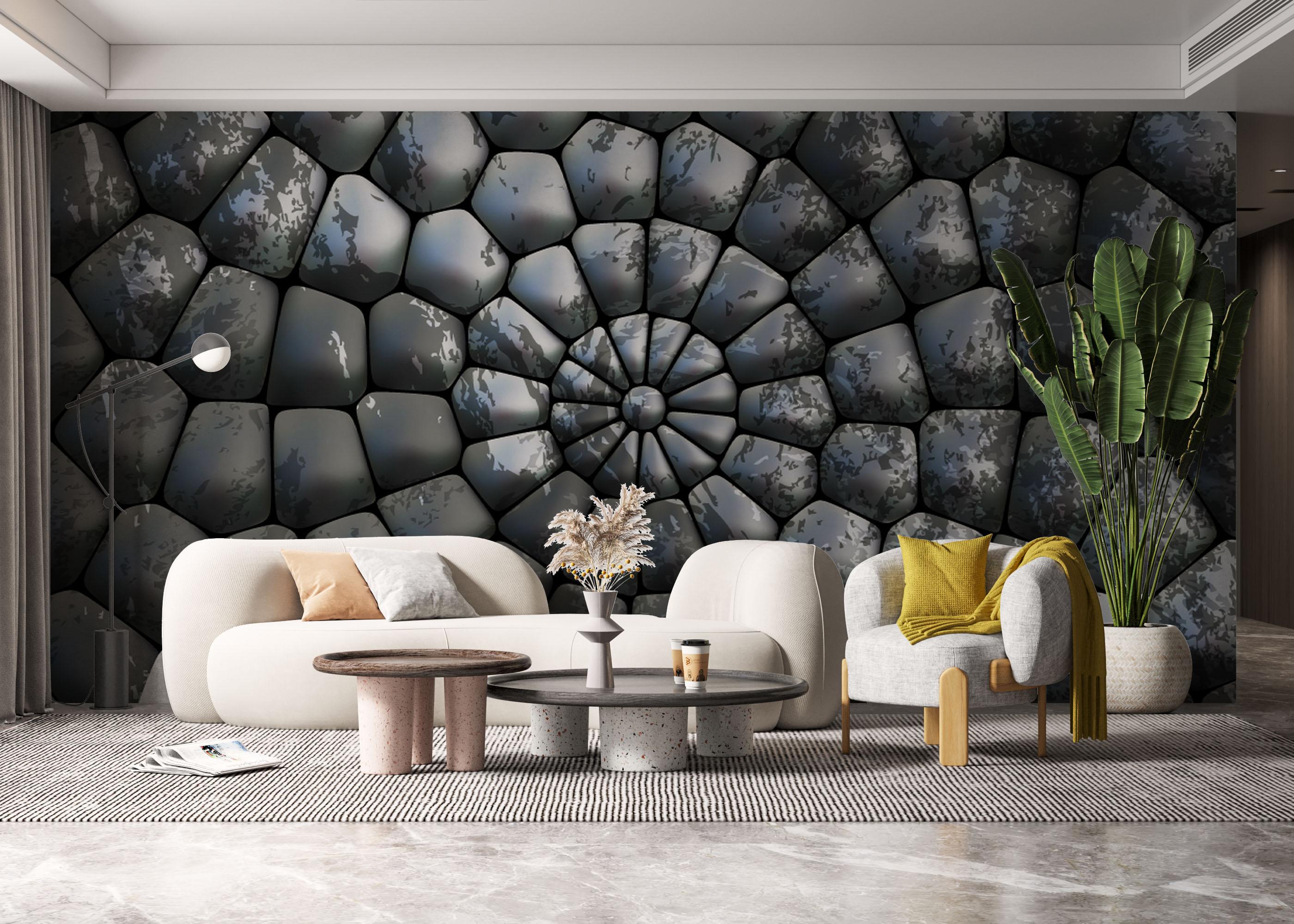 Fototapeta Rock 3d Spiral mockup 6