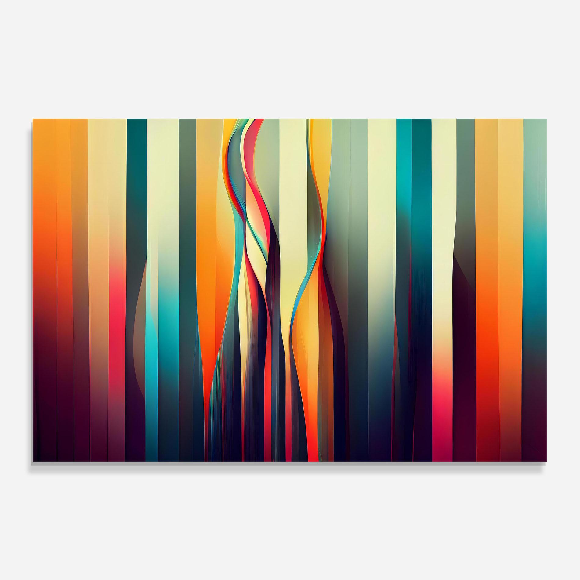 Panel Szklany do Kuchni Colorful Geometric Background mockup 0