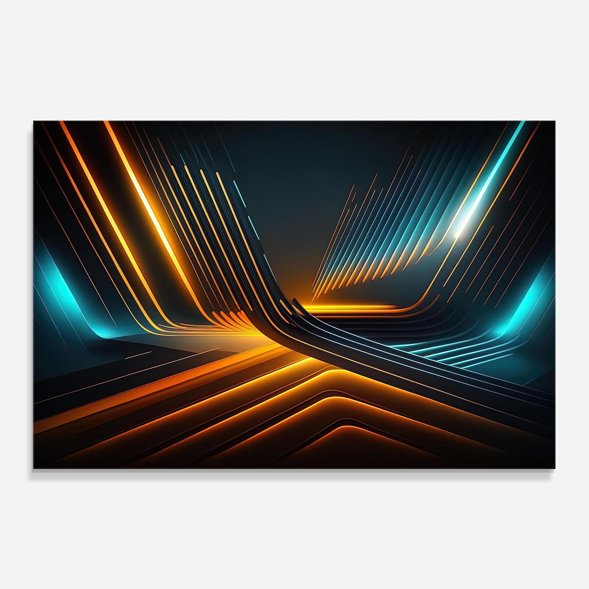 Panel Szklany do Kuchni Futuristic Background mockup 0