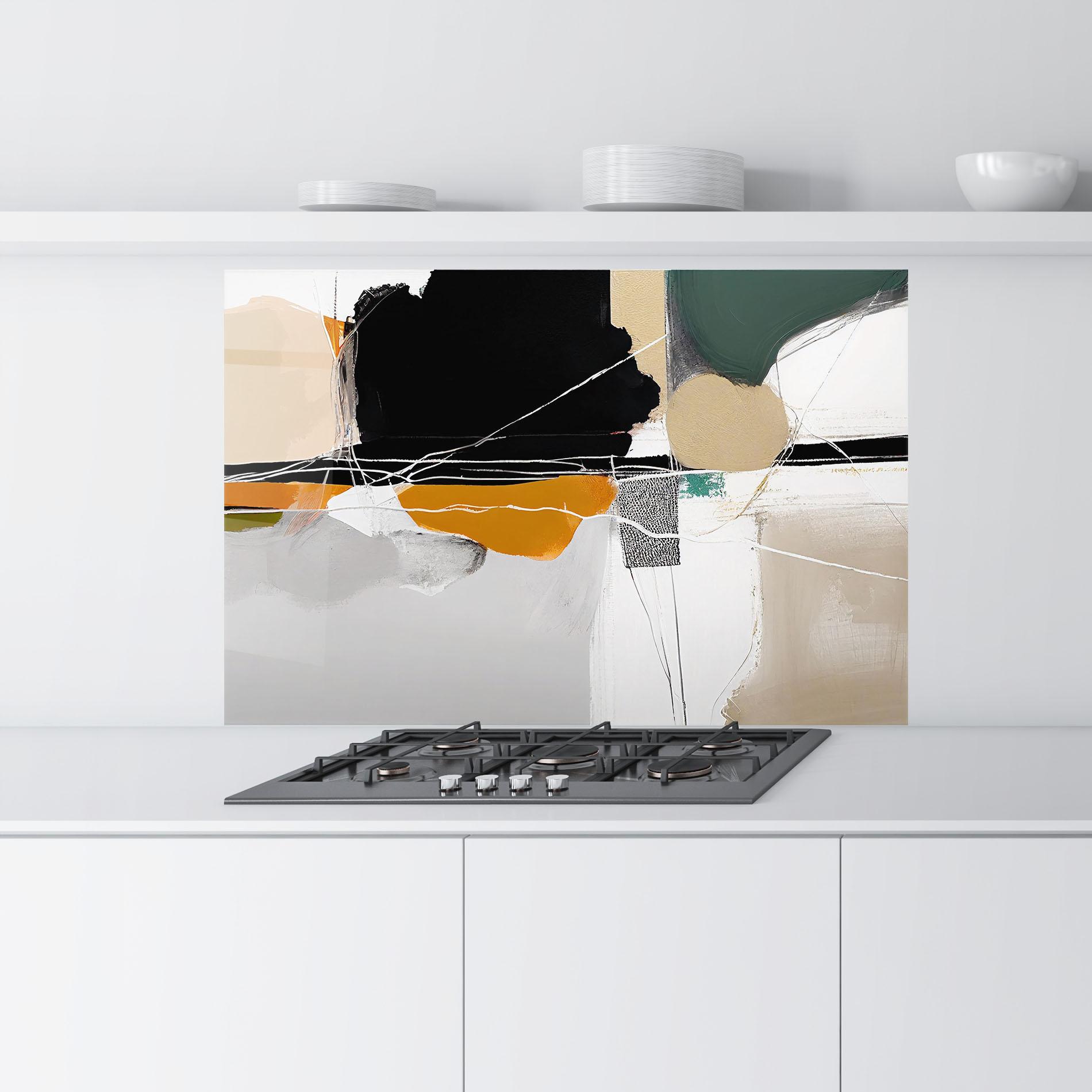Panel Szklany do Kuchni Abstract Ornament Prints mockup 9