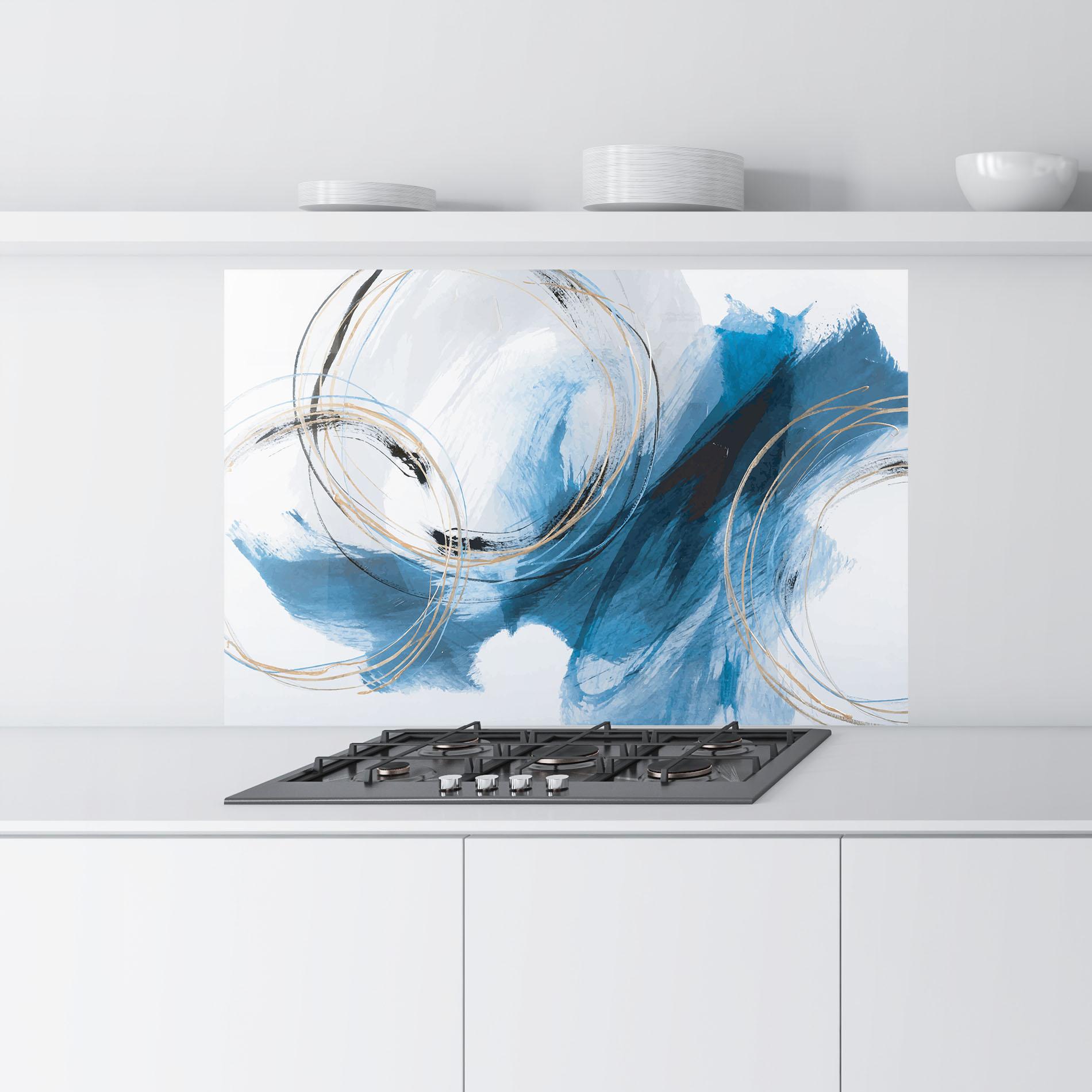 Panel Szklany do Kuchni Beautiful Abstract Painting mockup 9