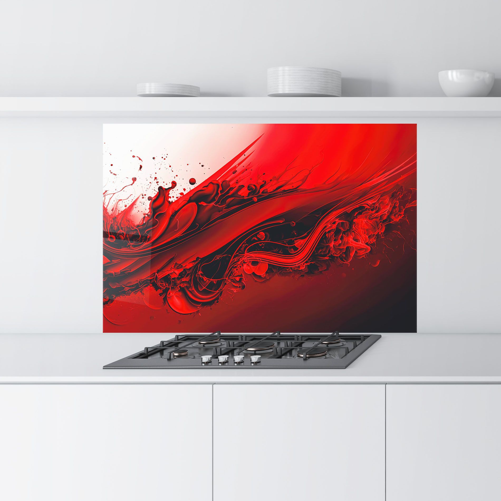 Smooth Red Color mockup 9
