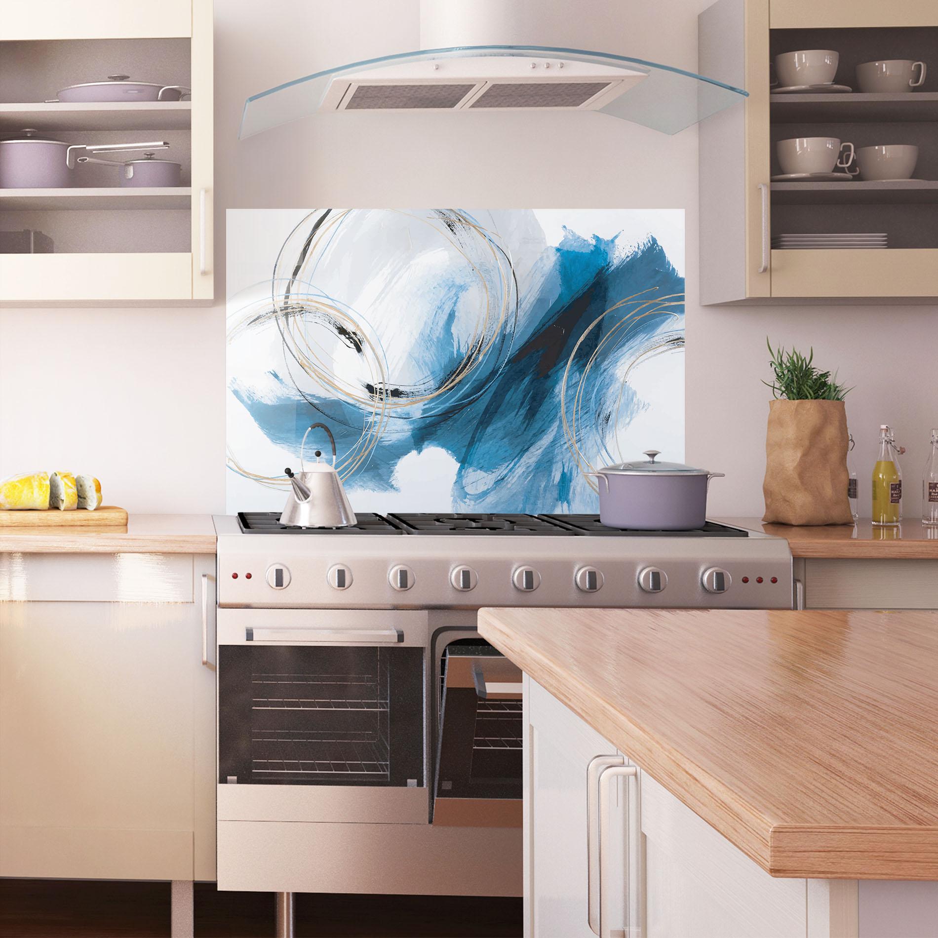 Panel Szklany do Kuchni Beautiful Abstract Painting mockup 1