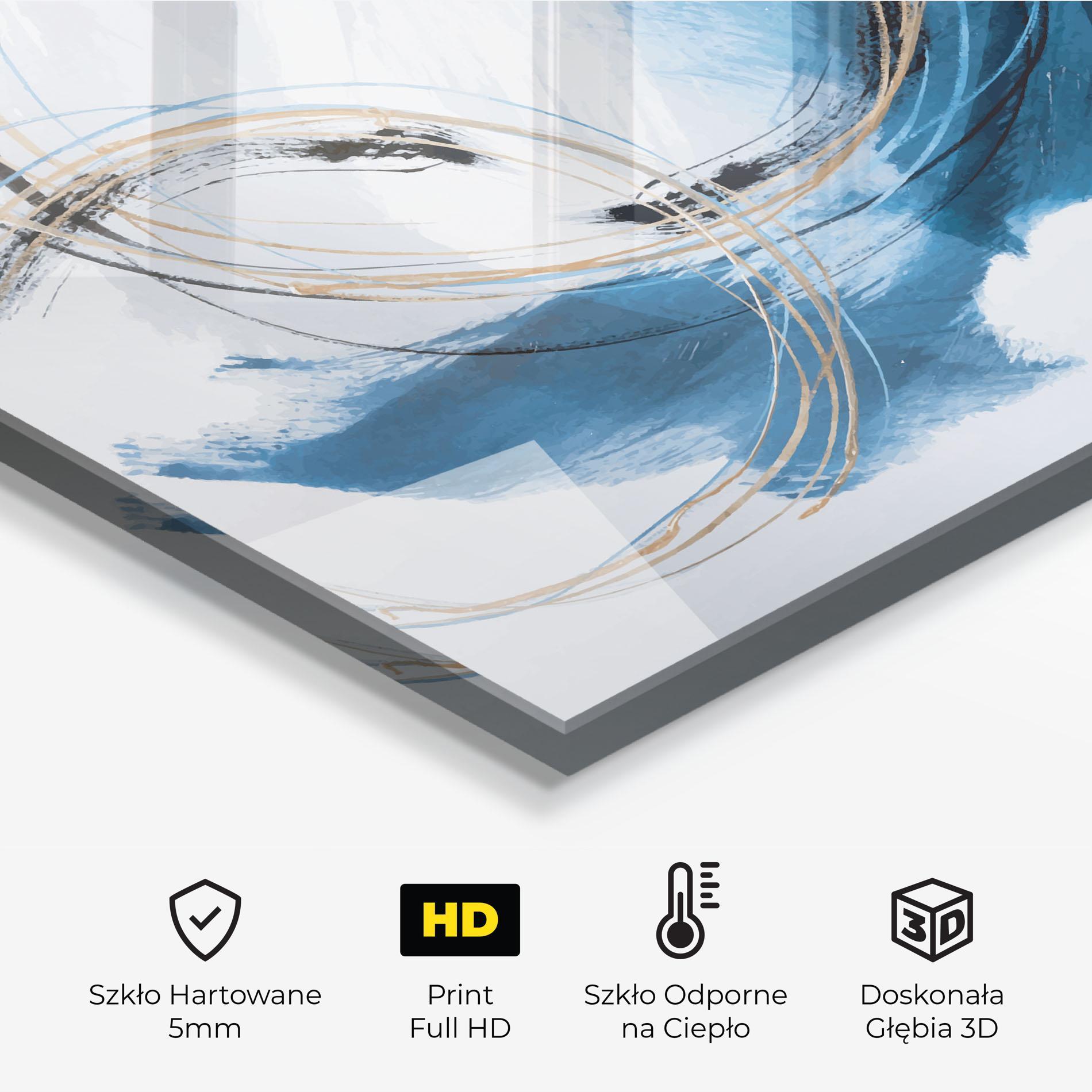 Panel Szklany do Kuchni Beautiful Abstract Painting mockup 2