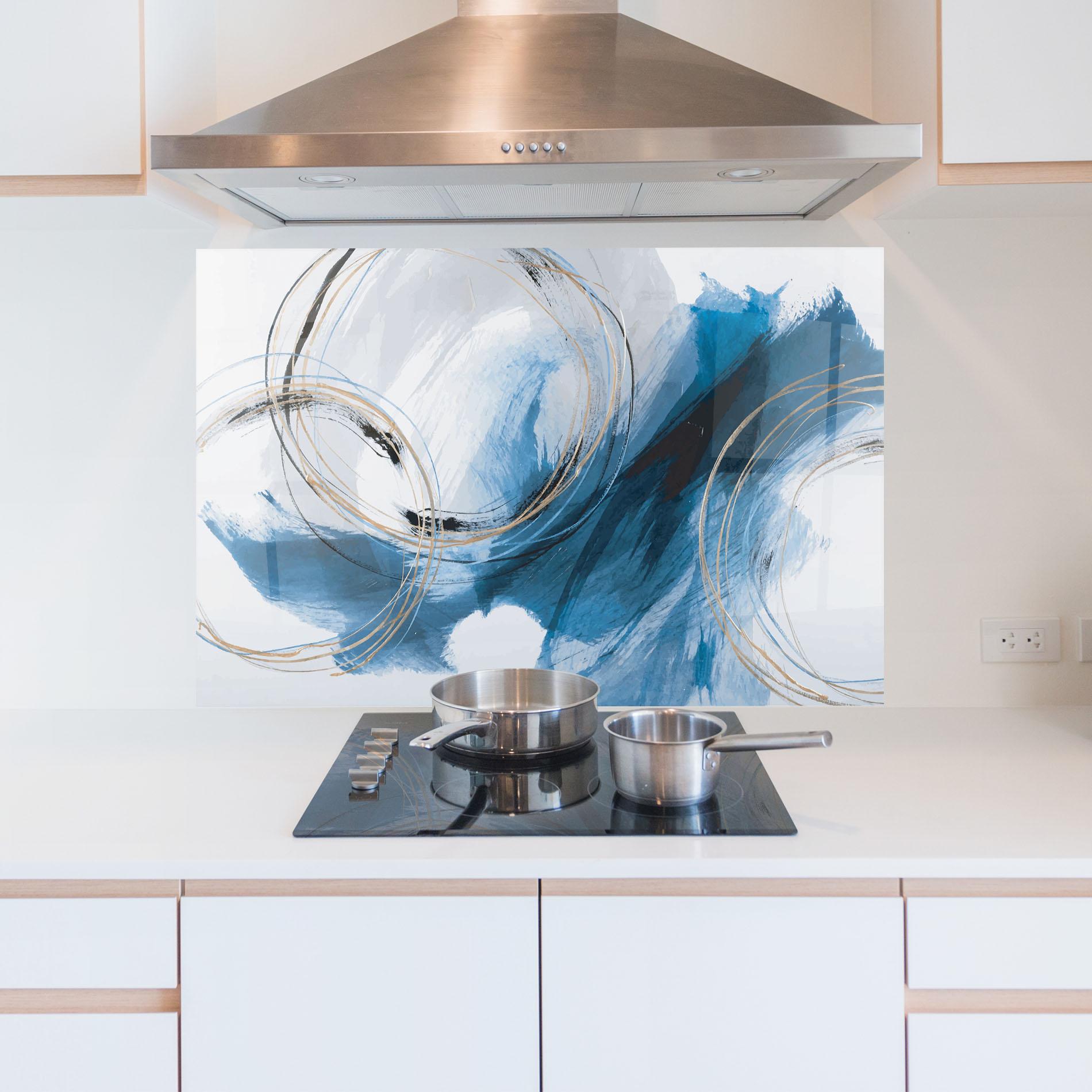 Panel Szklany do Kuchni Beautiful Abstract Painting mockup 5