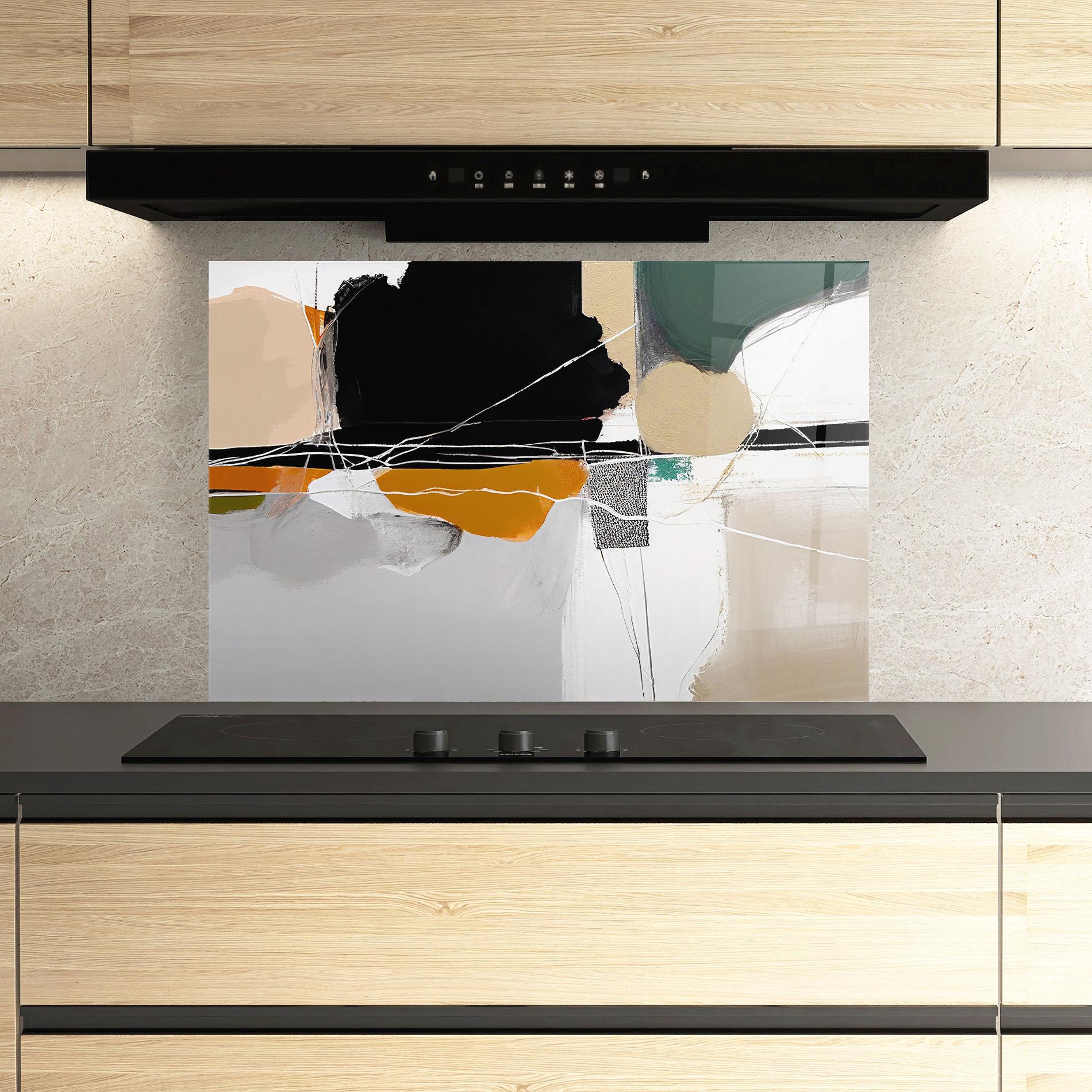 Panel Szklany do Kuchni Abstract Ornament Prints mockup 3