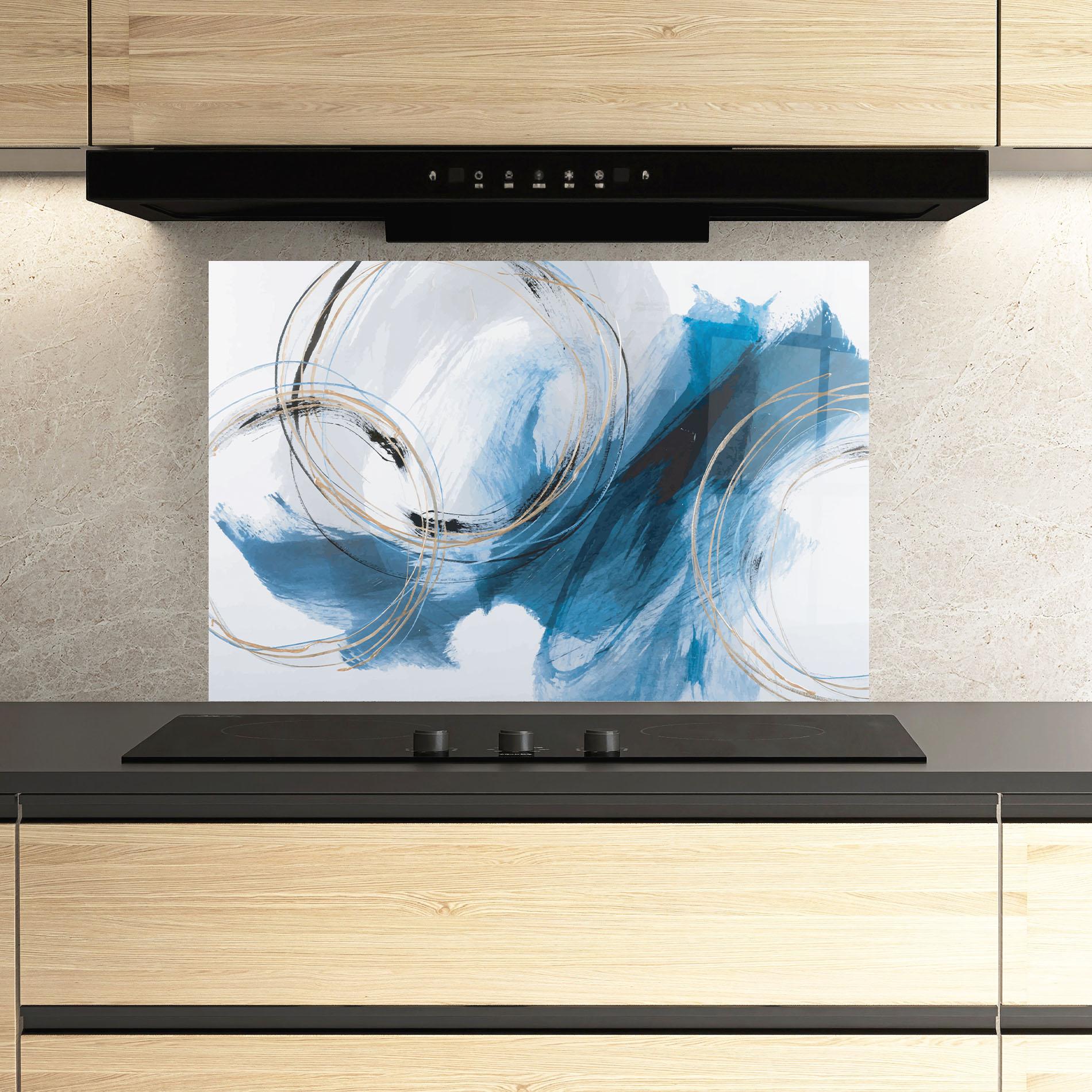 Panel Szklany do Kuchni Beautiful Abstract Painting mockup 3