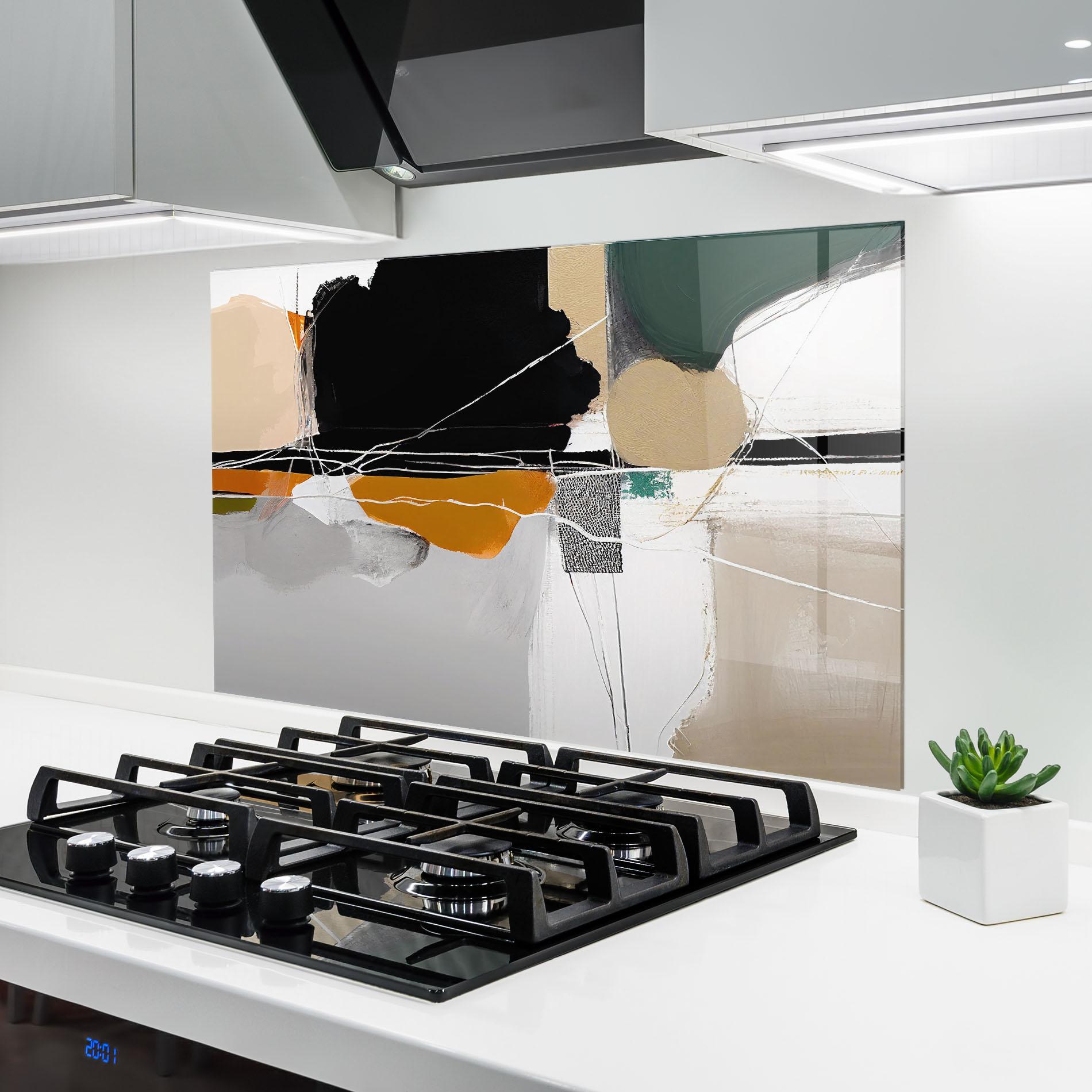 Panel Szklany do Kuchni Abstract Ornament Prints mockup 6